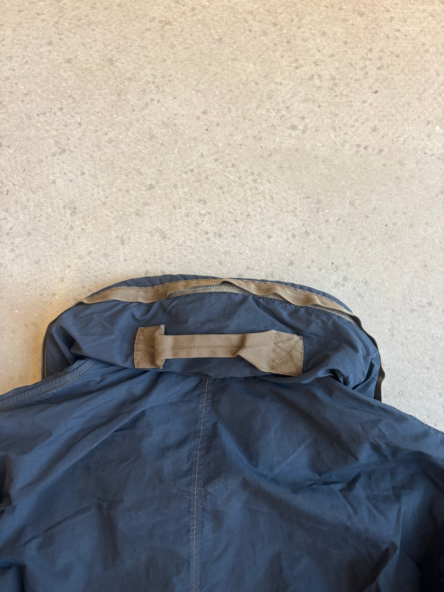 CP Company Flat Nylon Short Hood Jacket Navy