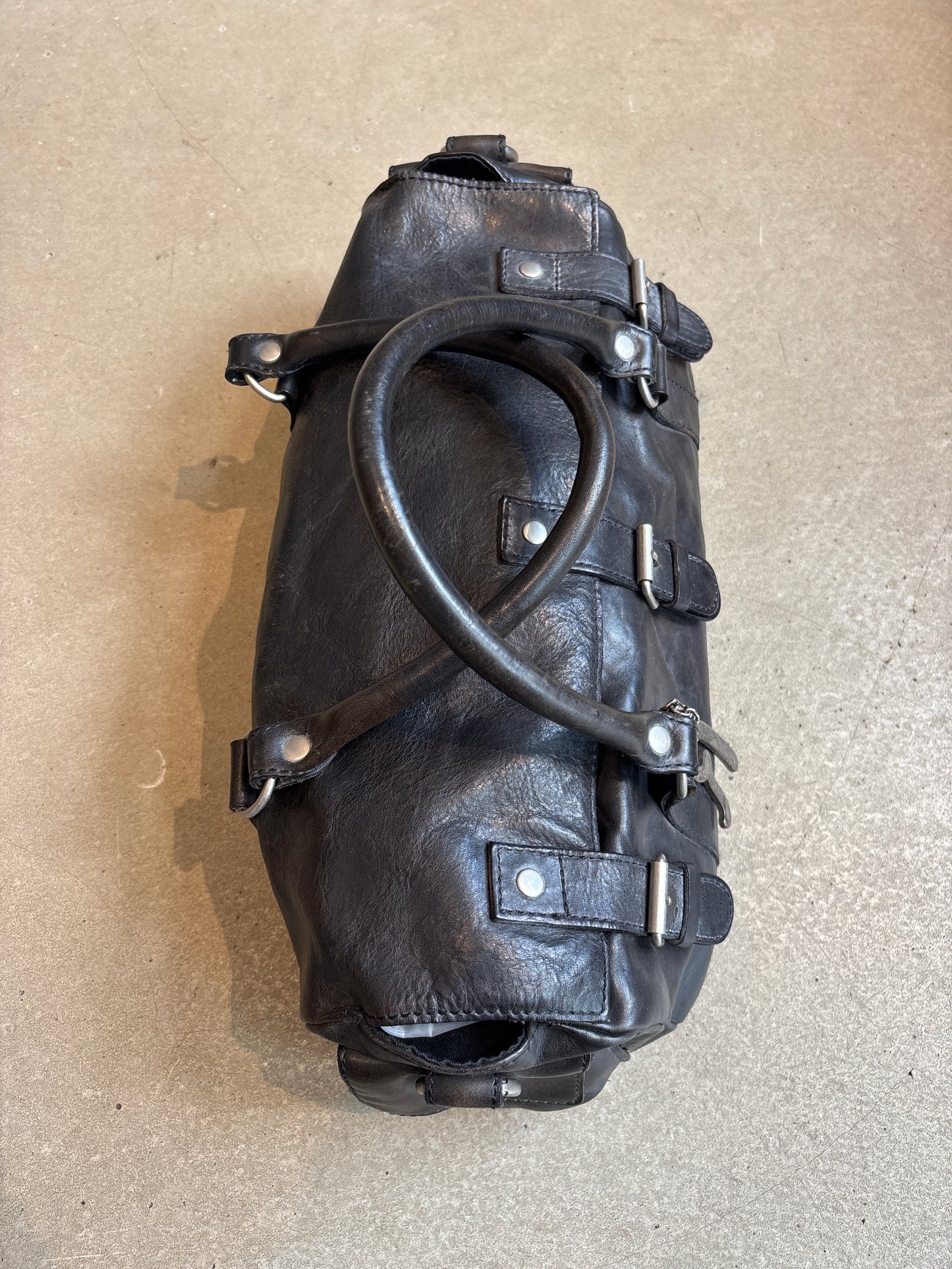 Vintage Replay Black Leather Bag