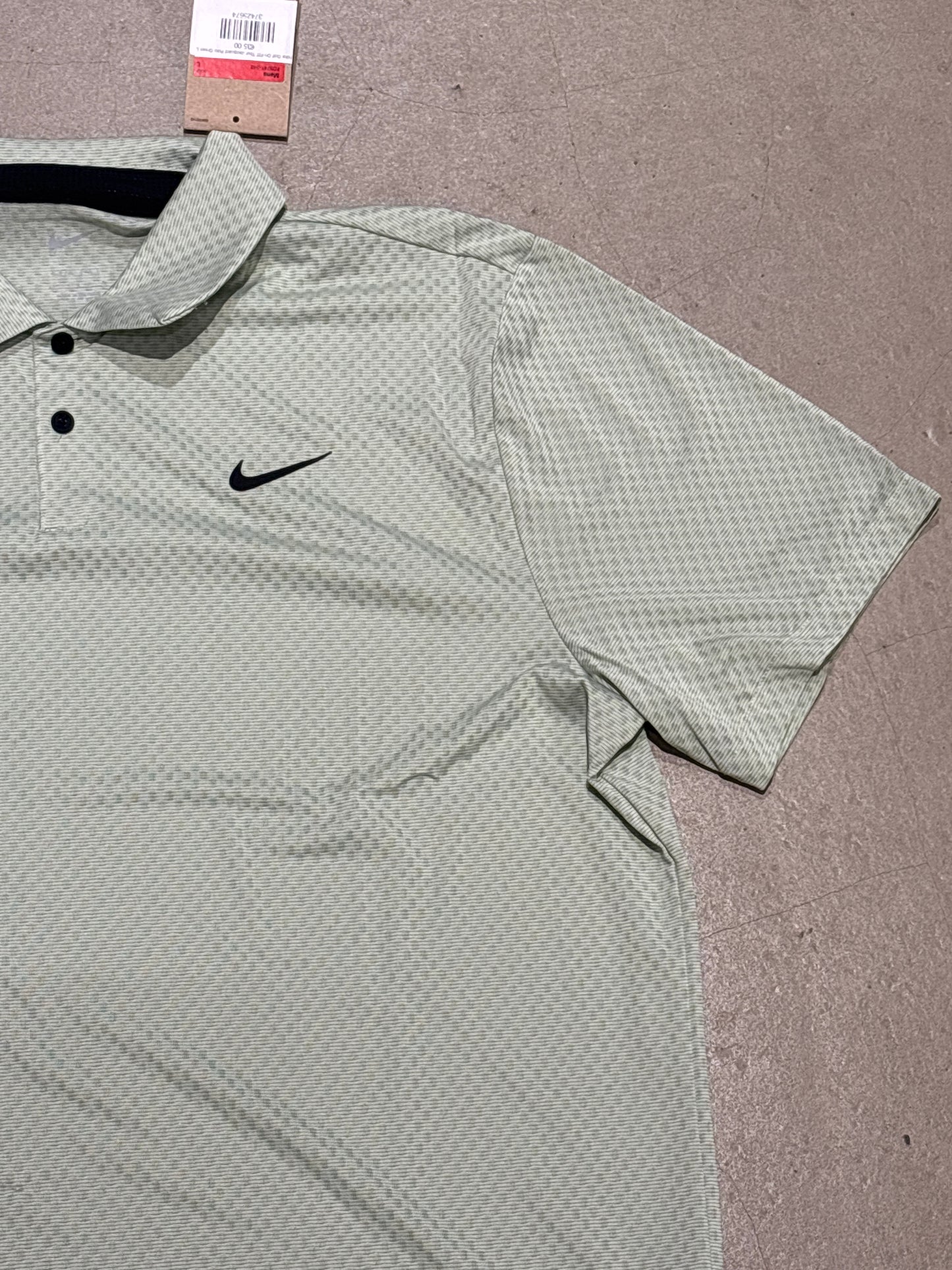 Nike Golf Dri-FIT Tour Jacquard Polo Green L