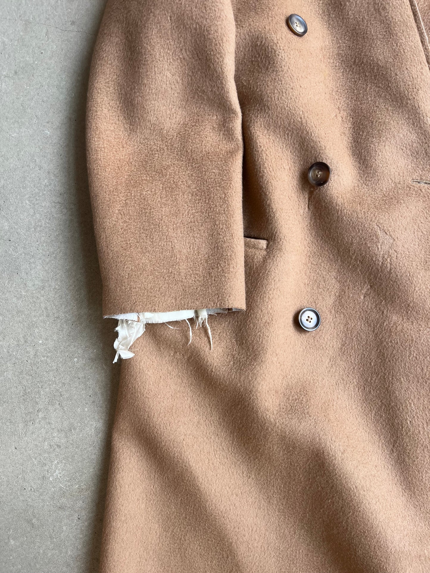 Maison Margiela X H&M Wool Overcoat Brown