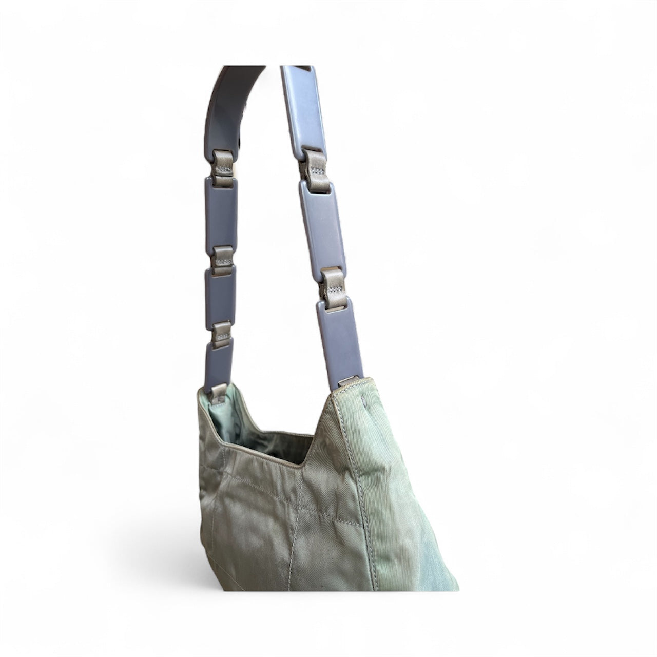 Prada Nylon Chained Handbag Grey