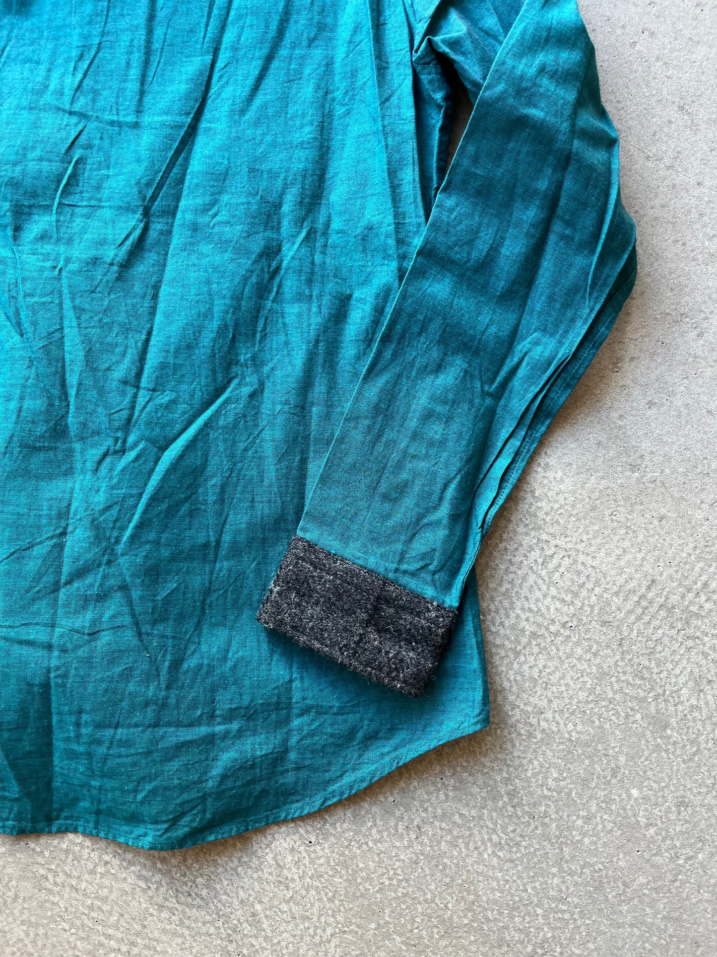 Harris Tweed Japan Shirt Green L