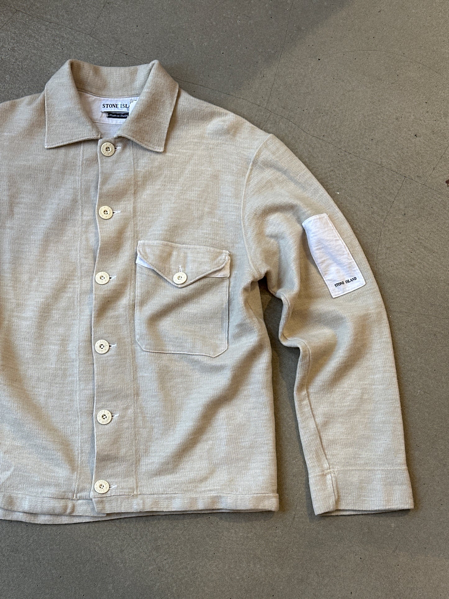 Stone Island Button Up Sweater Beige M