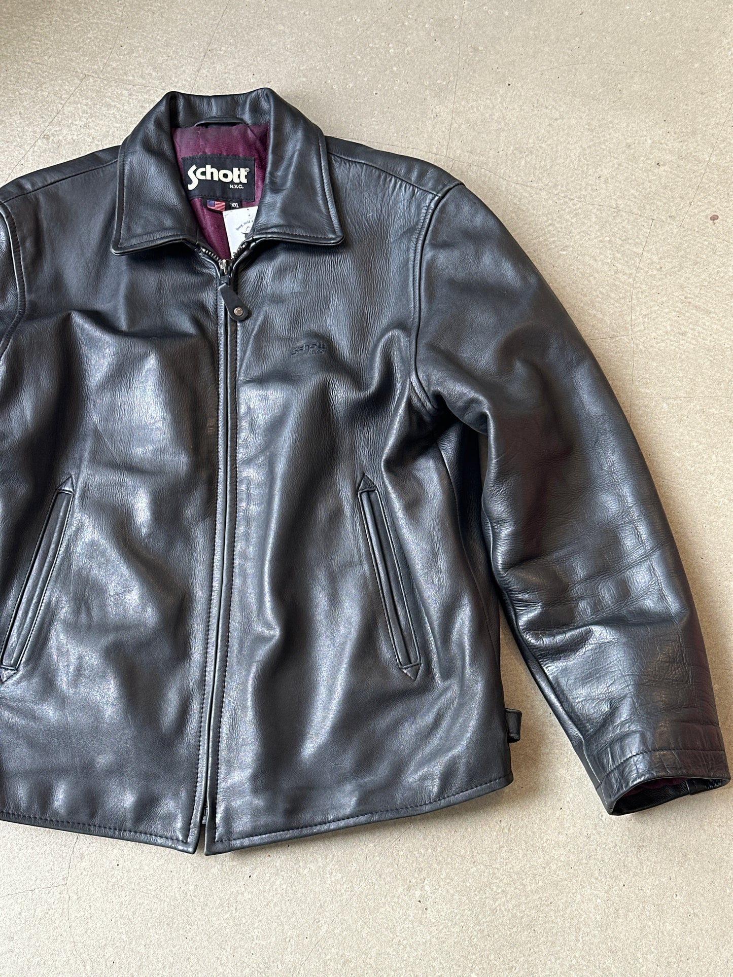 Schott Leather Jackets Black XXL