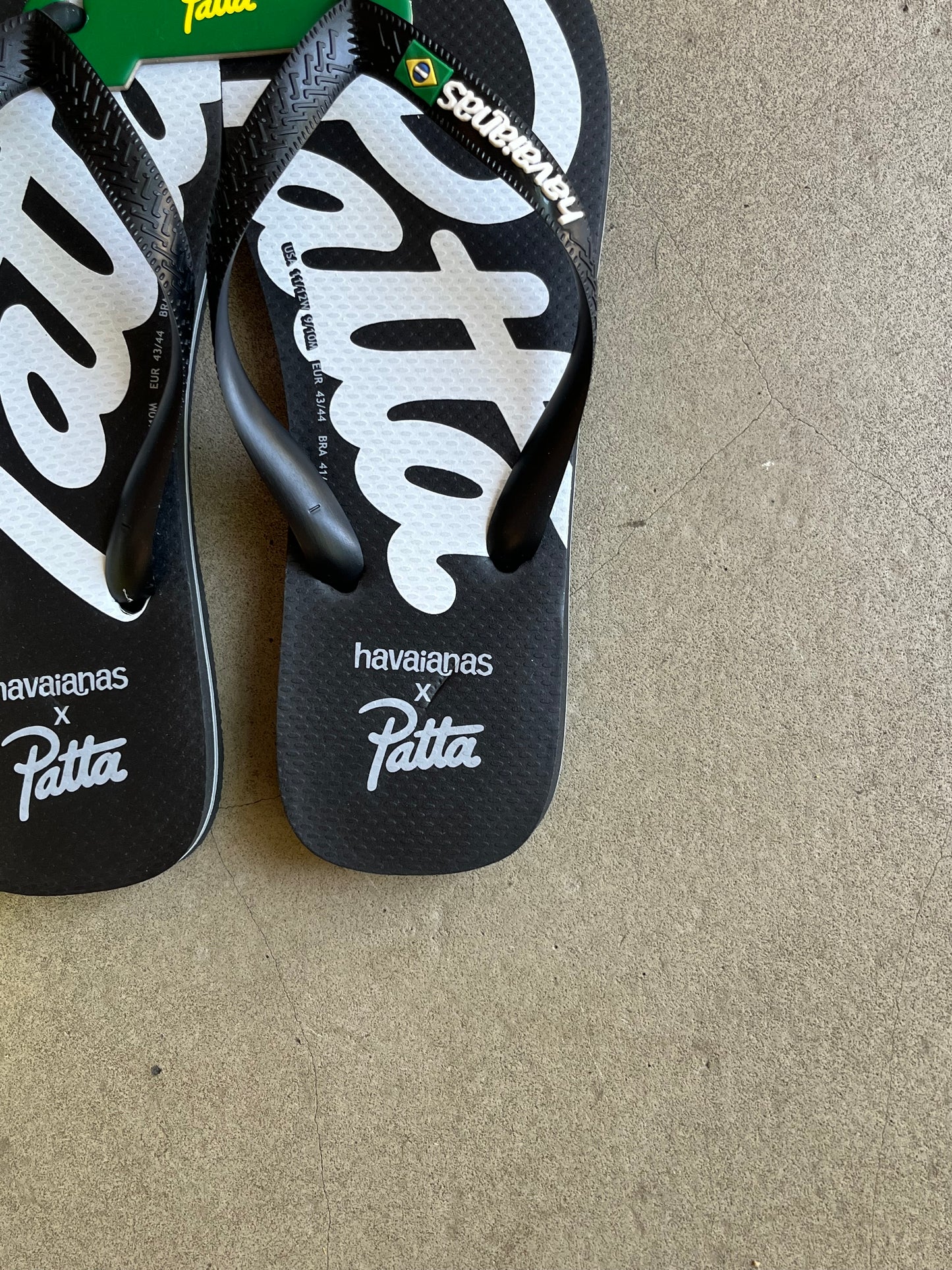 Patta x Havaianas Top Slides Black 47/48