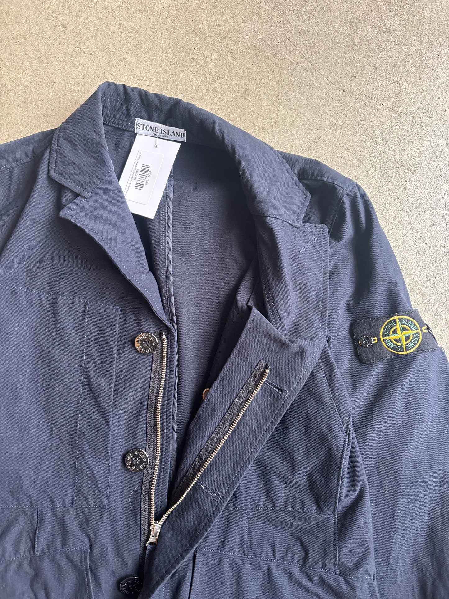 Stone Island Technical Zip Blazer Navy M
