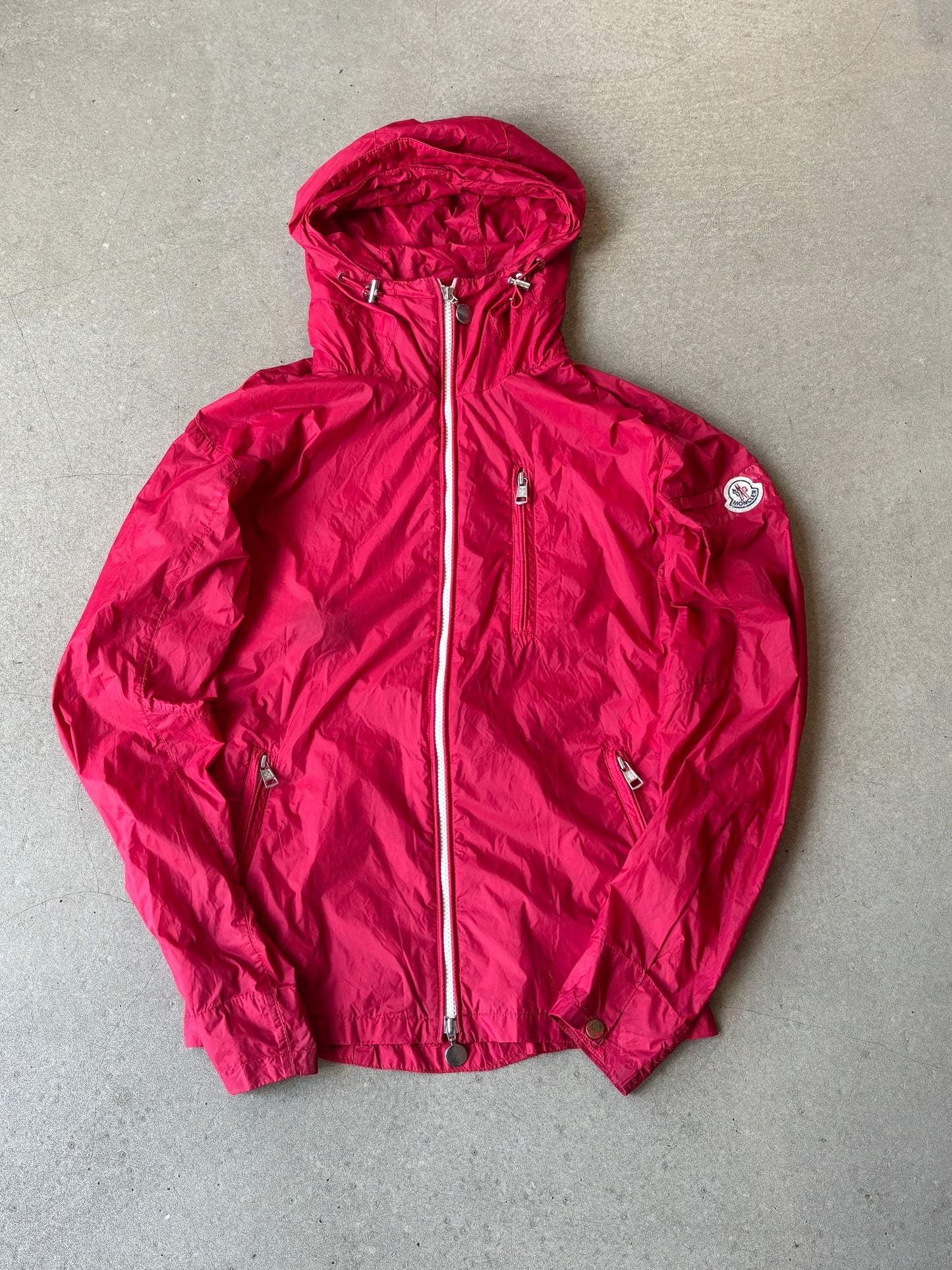 Moncler Hooded Windbreaker Red 1