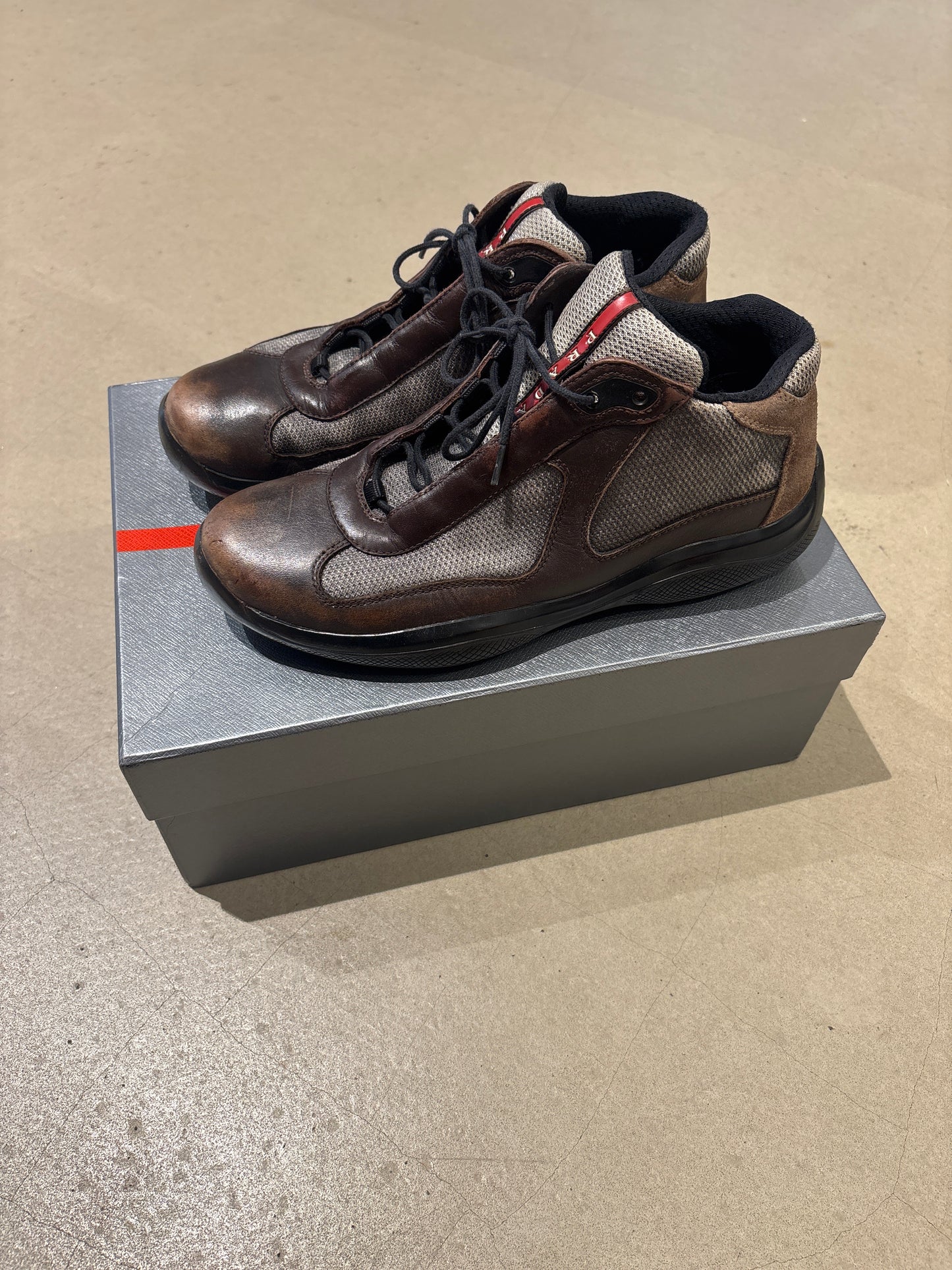 Prada Cup Mid Brown size UK 6.5 (42)