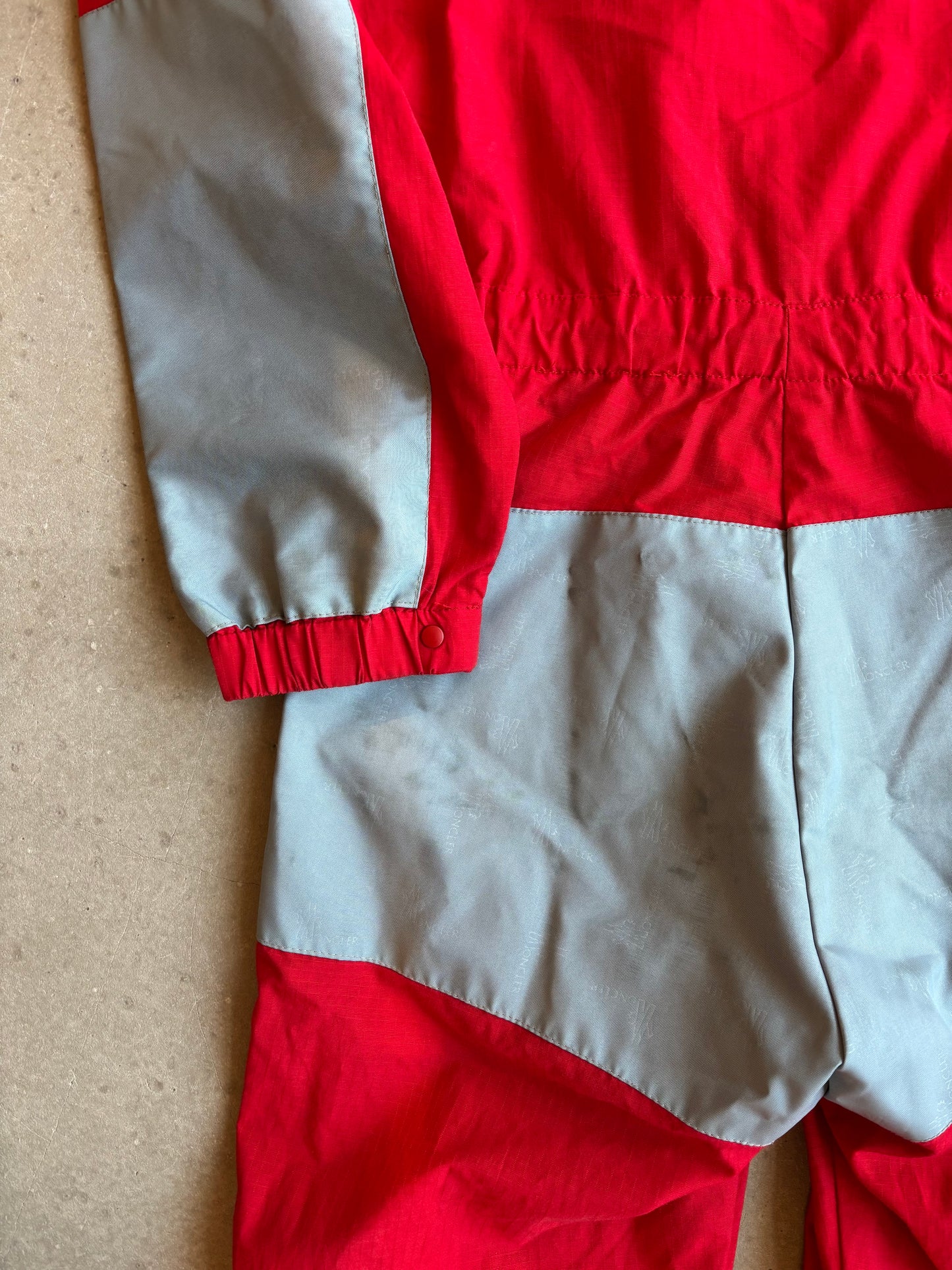 Vintage Moncler By Asics Thermo CLO Ski Suit Red