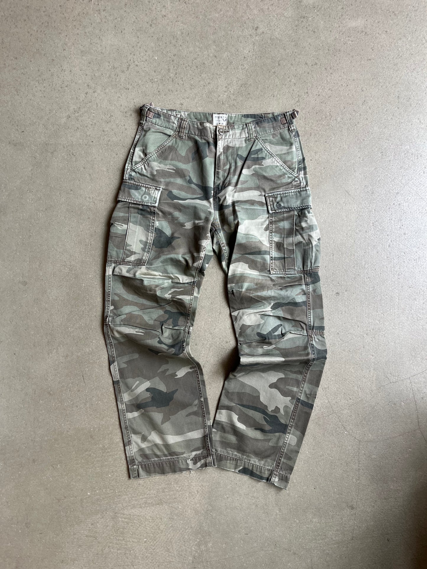 Avirex Camo Cargo Pants Green XL