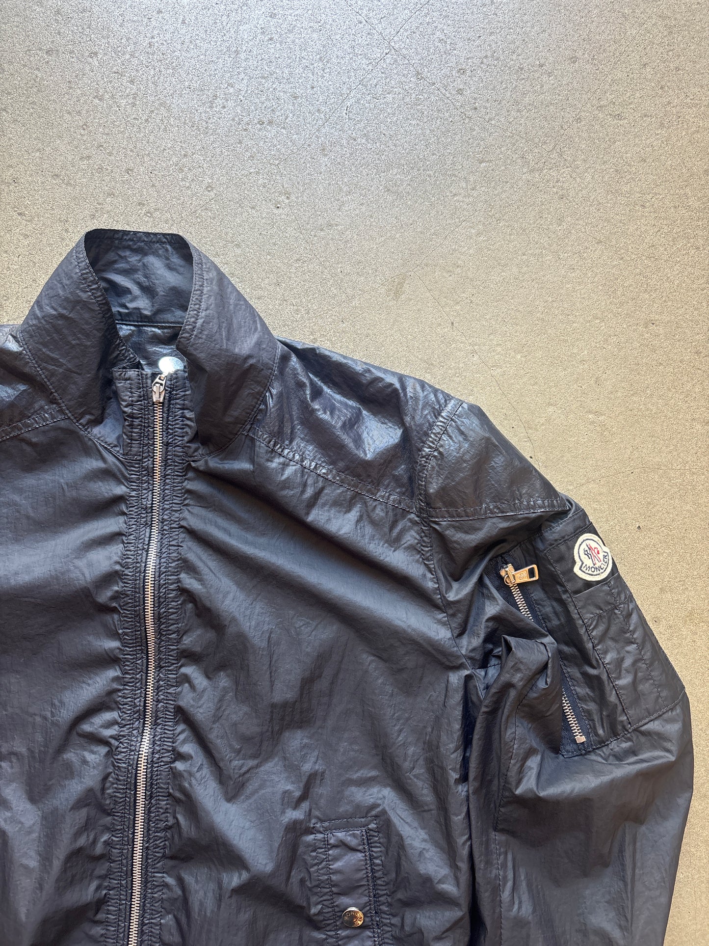 Moncler Lightweight Bomber Jacket Navy Size 3