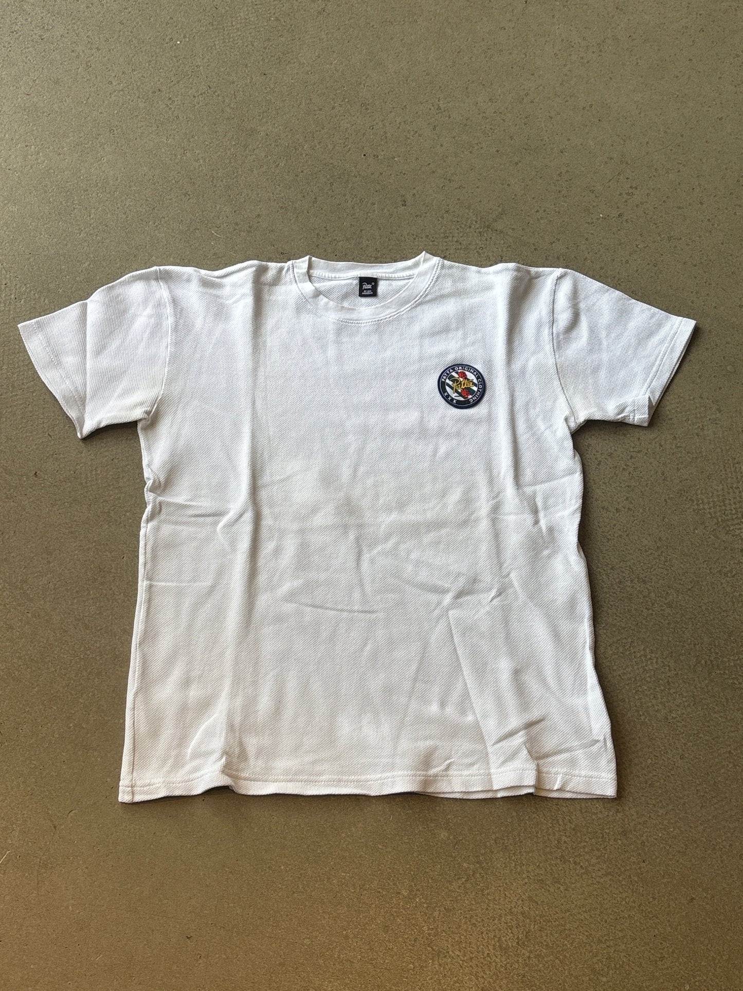Patta Rose Patch Polo Style tee White L