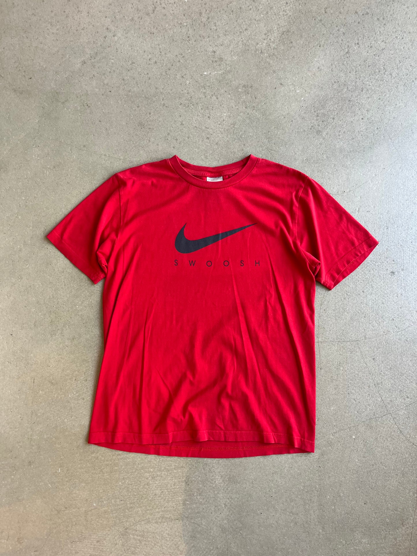 Vintage Nike Swoosh Red Tee M