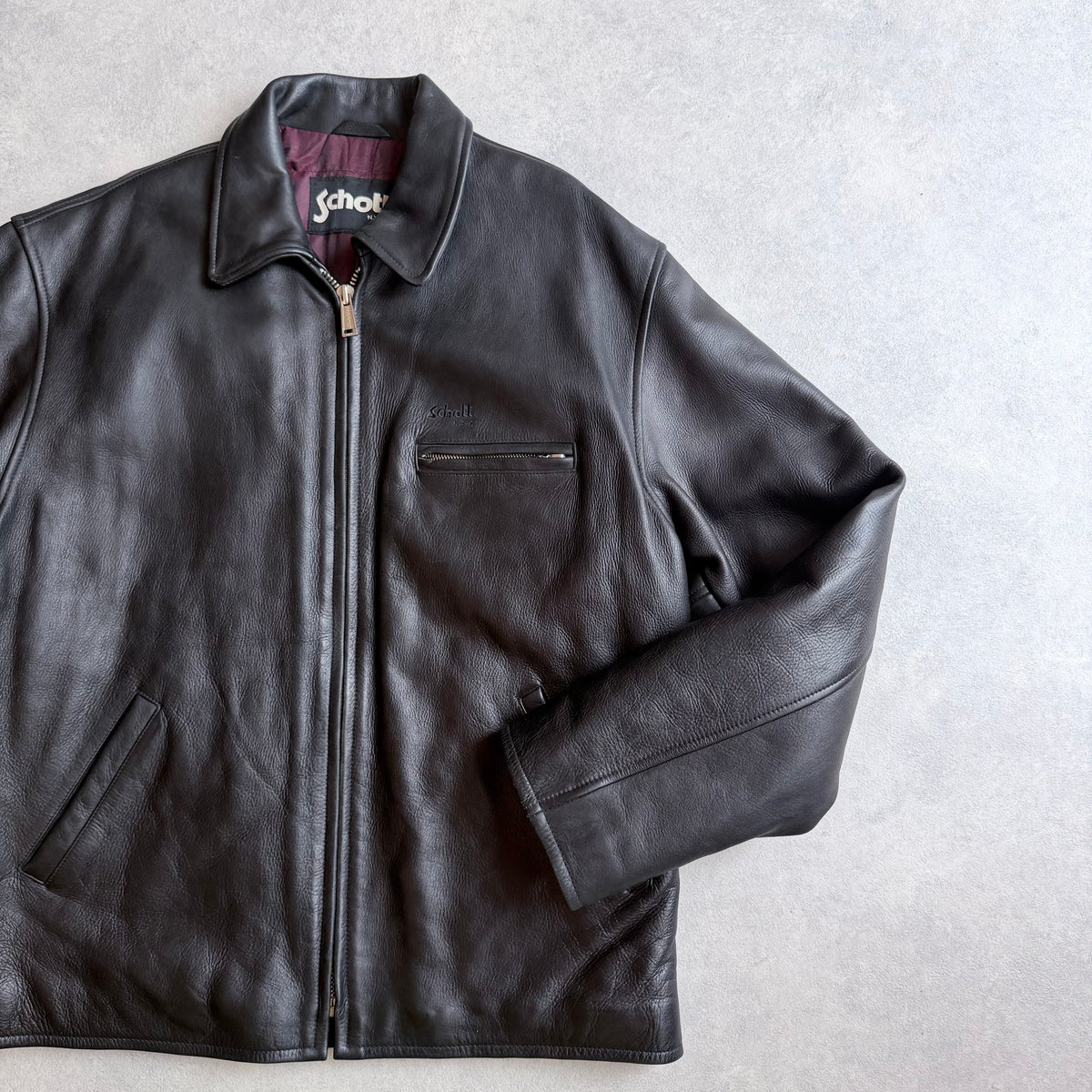 Schott N.Y.C Leather Jacket L