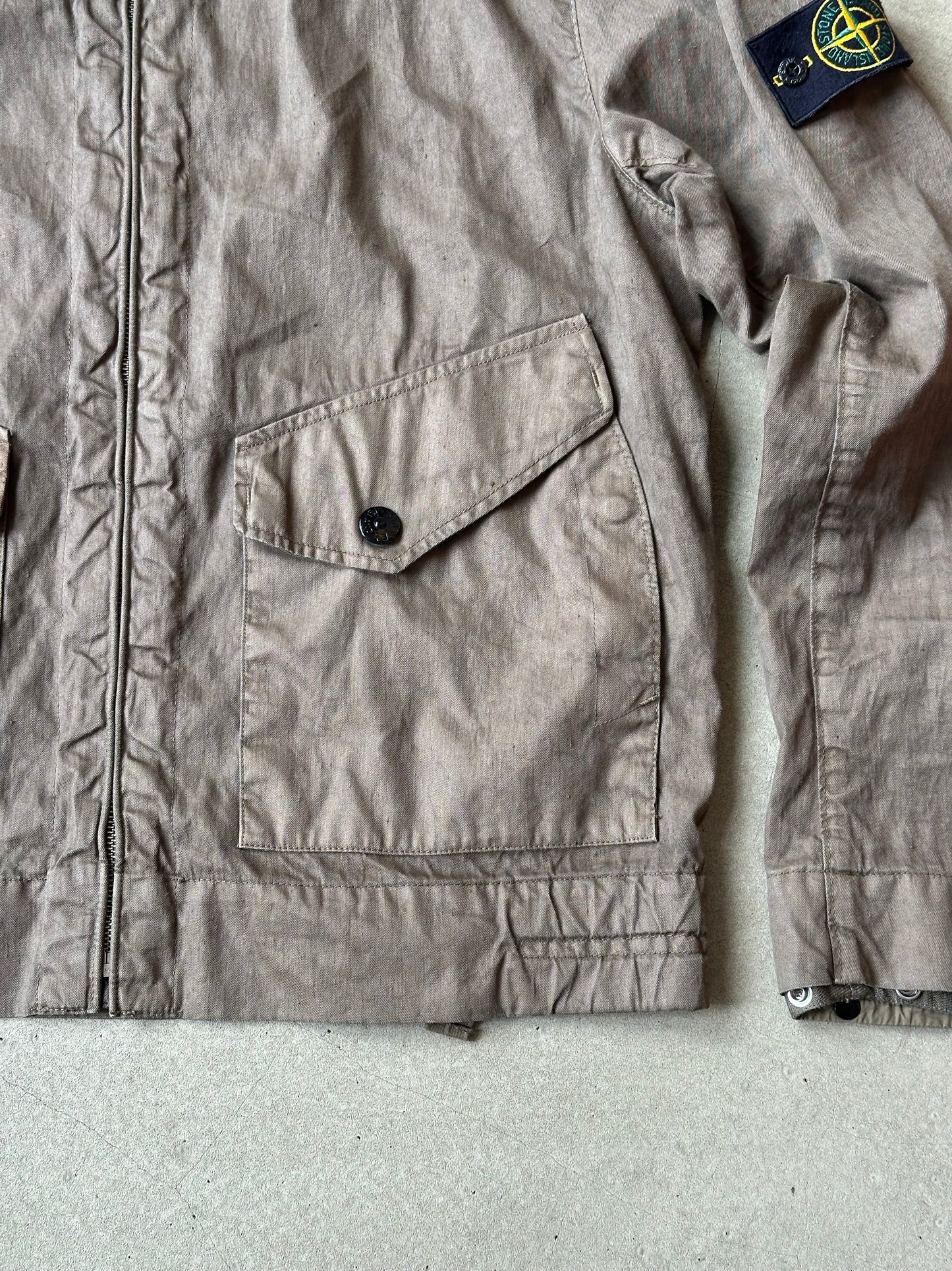 Vintage Stone Island Army Jacket Brown L