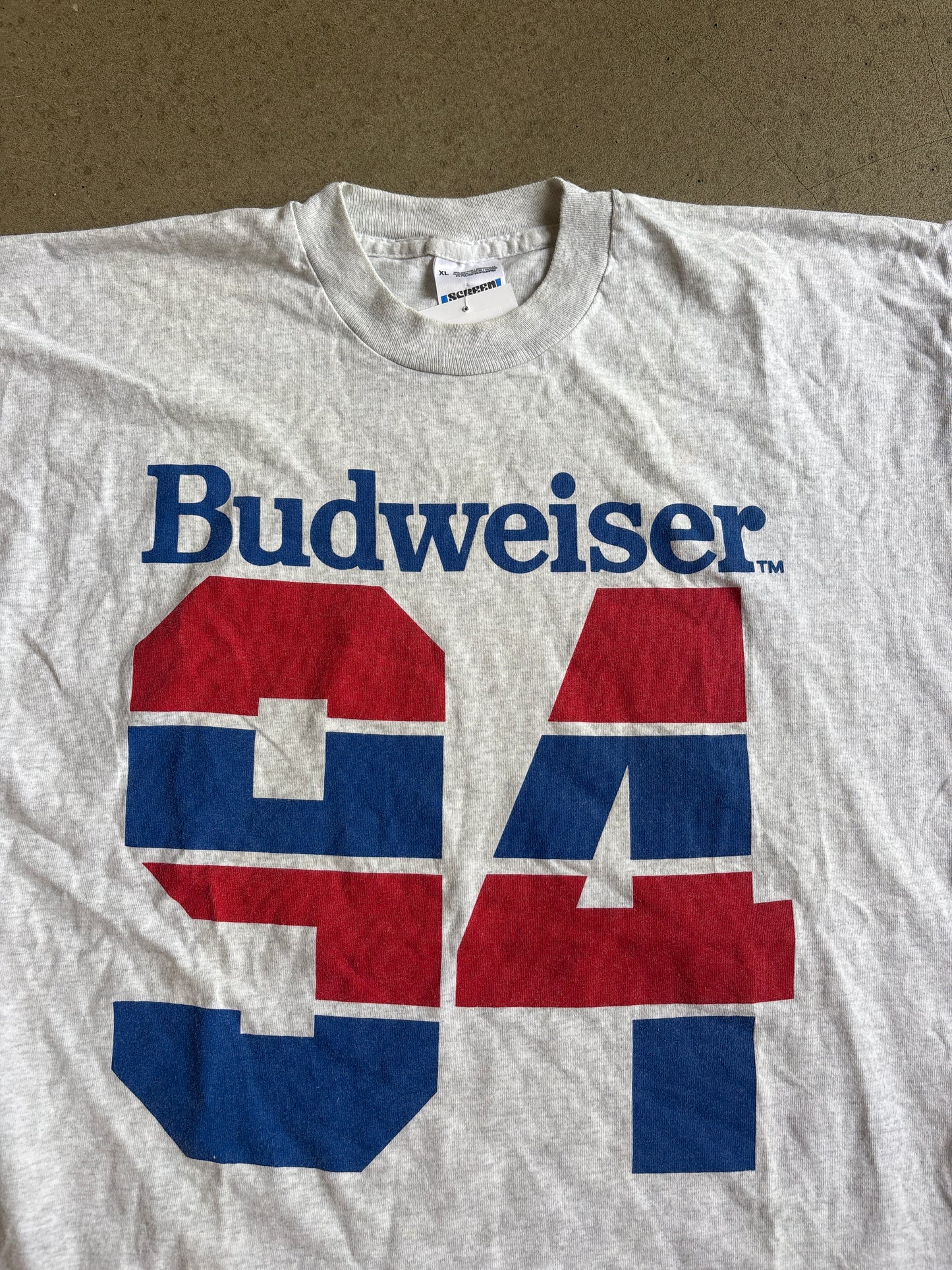 Vintage Budweiser Grey Tee XL