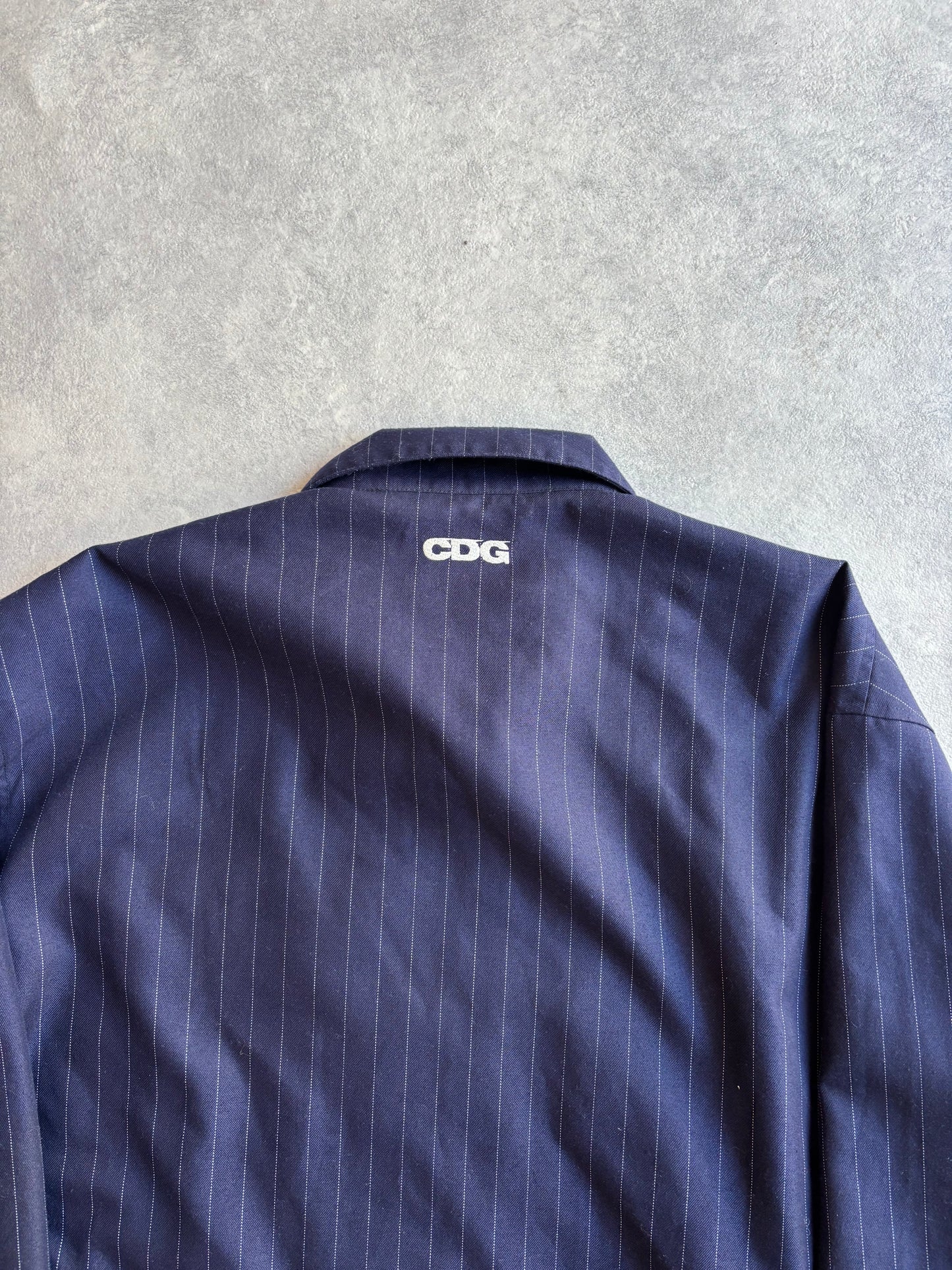 Stussy X CDG Striped Jacket Size XL