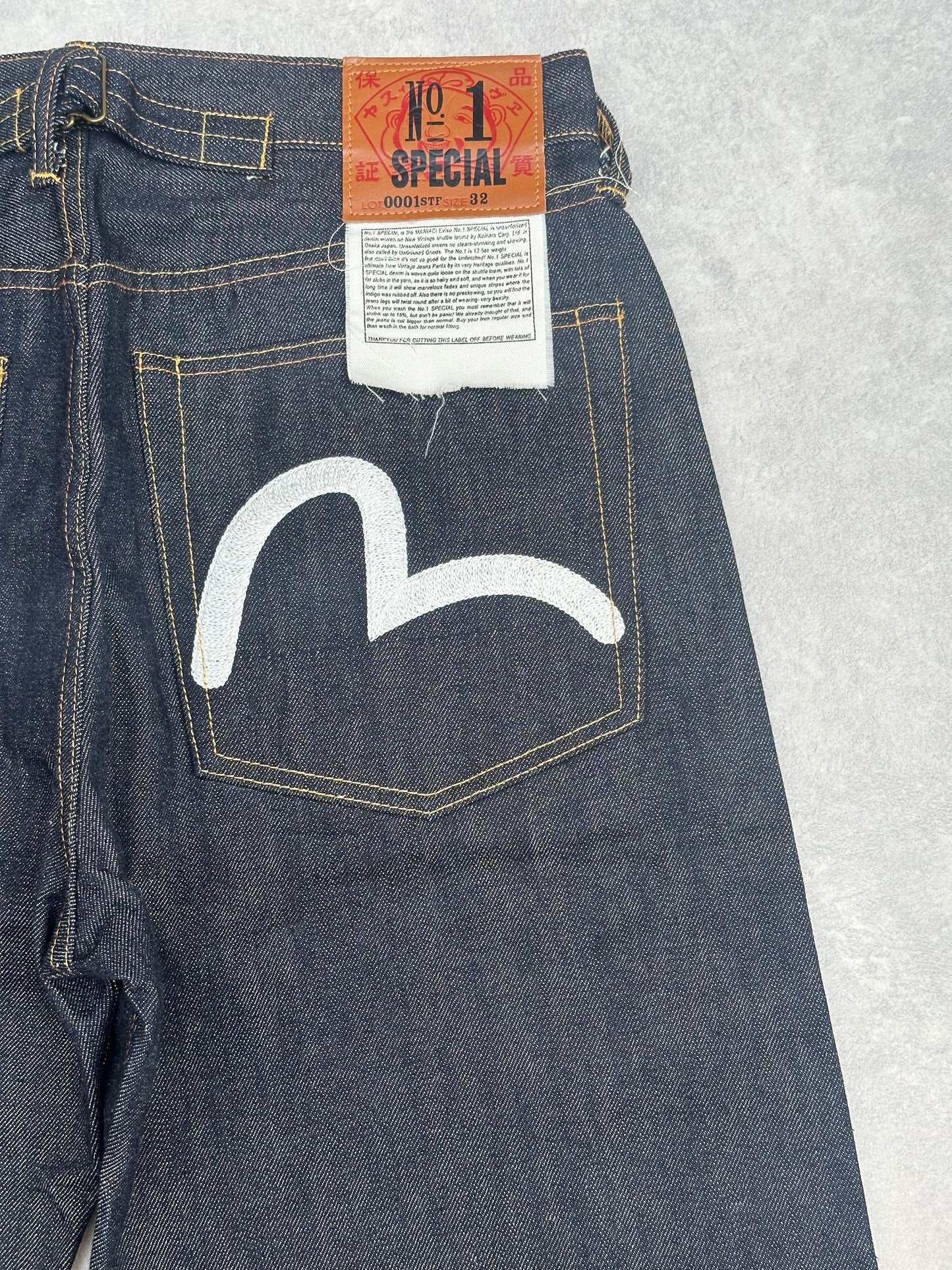 Evisu No. 1 Special Stiched Logo Jeans W32