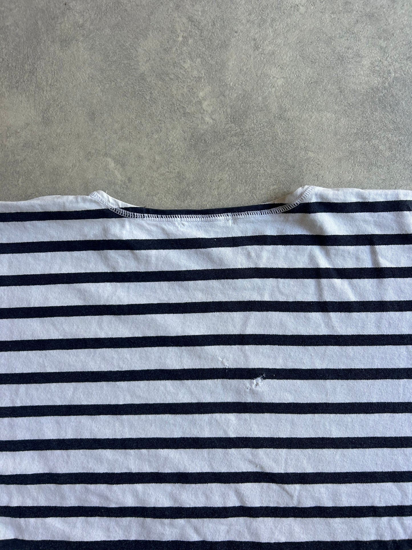 Stone Island Blue Japan Exclusive Cropped Tee Medium