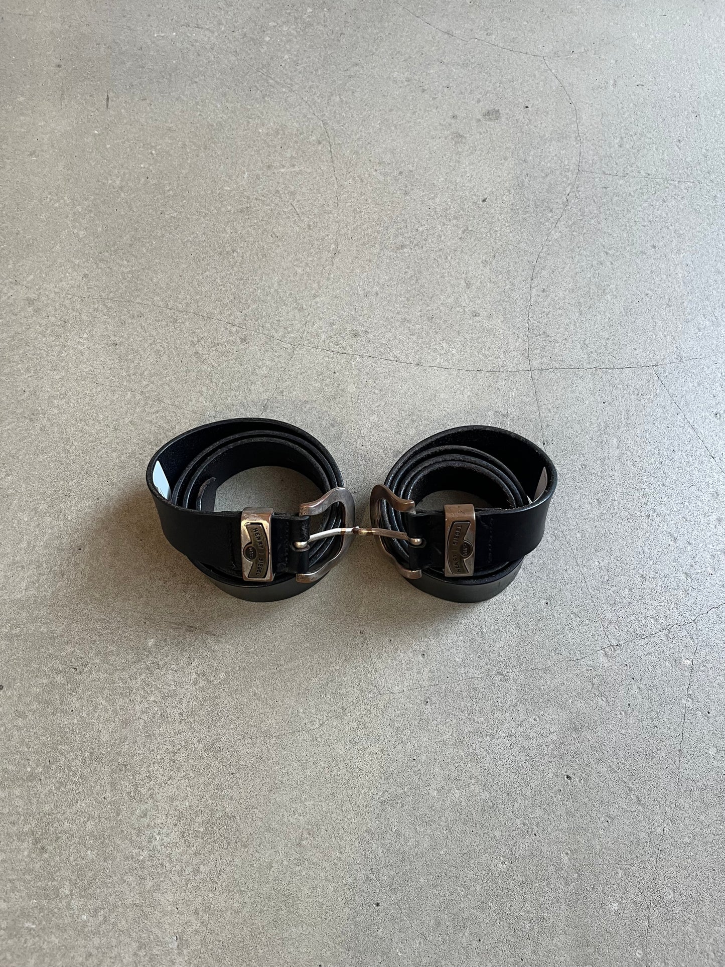 Henry Siegel Leather Belt Black