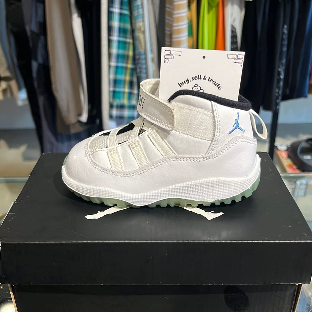 Legend Light Blue And White Jordans 11 Legend White And Baby