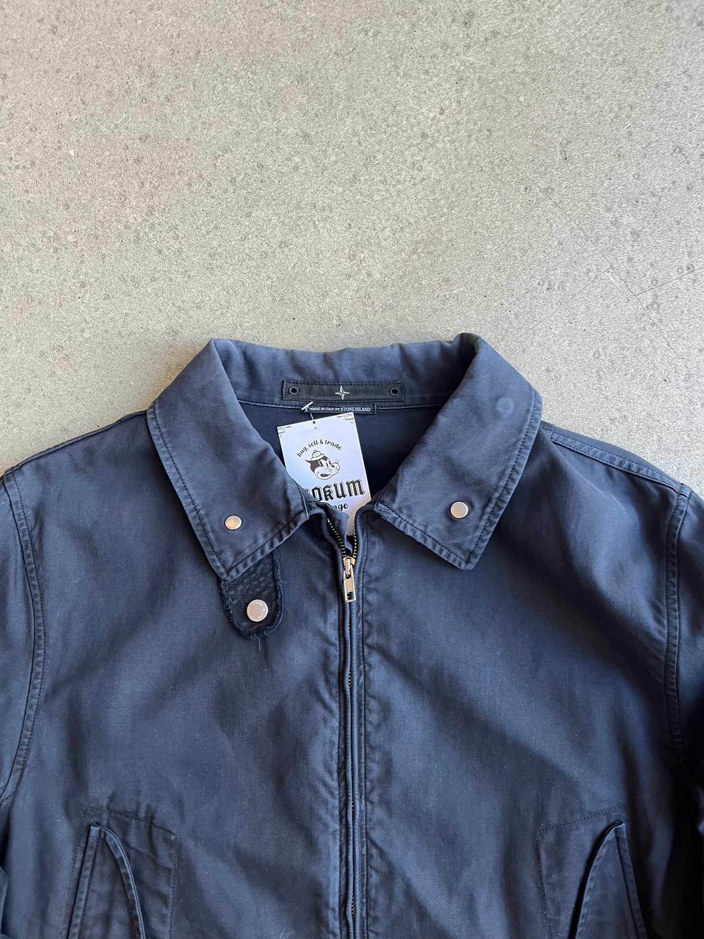 Stone Island Denims Bomber Jacket Navy Large