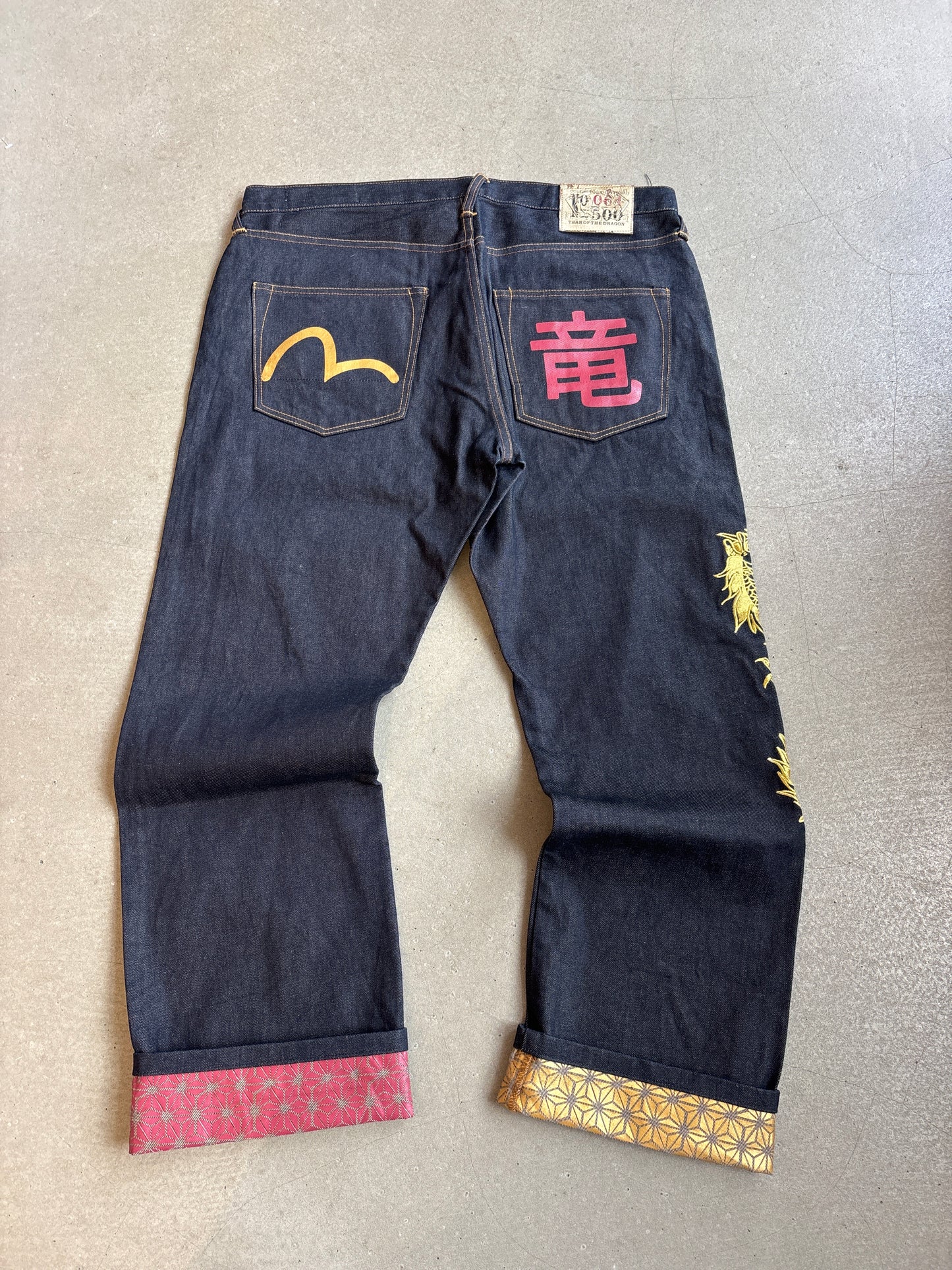 Evisu Year Of The Dragon Jeans 38X34
