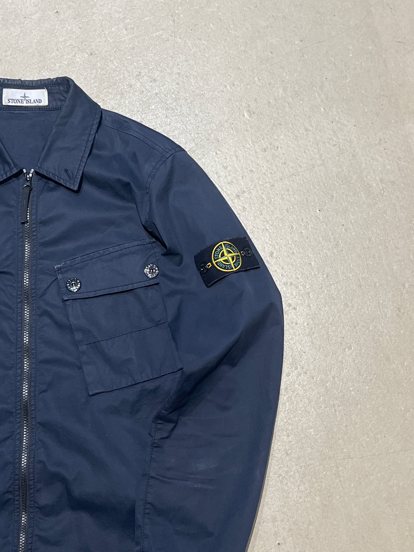 Stone Island Overshirt Zip Up Black S