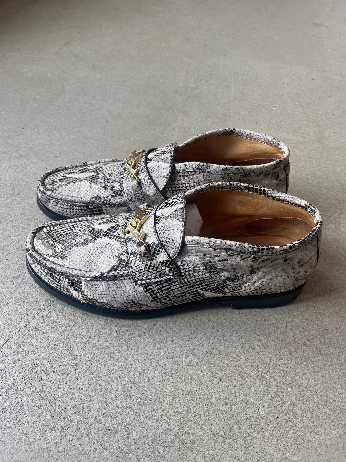 Palace Loafer Mid Grey Snake Print 44
