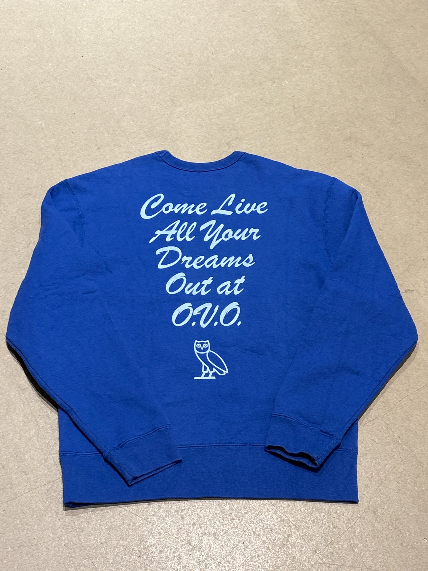 OVO x Disney Dream Team Crewneck Royal Blue M