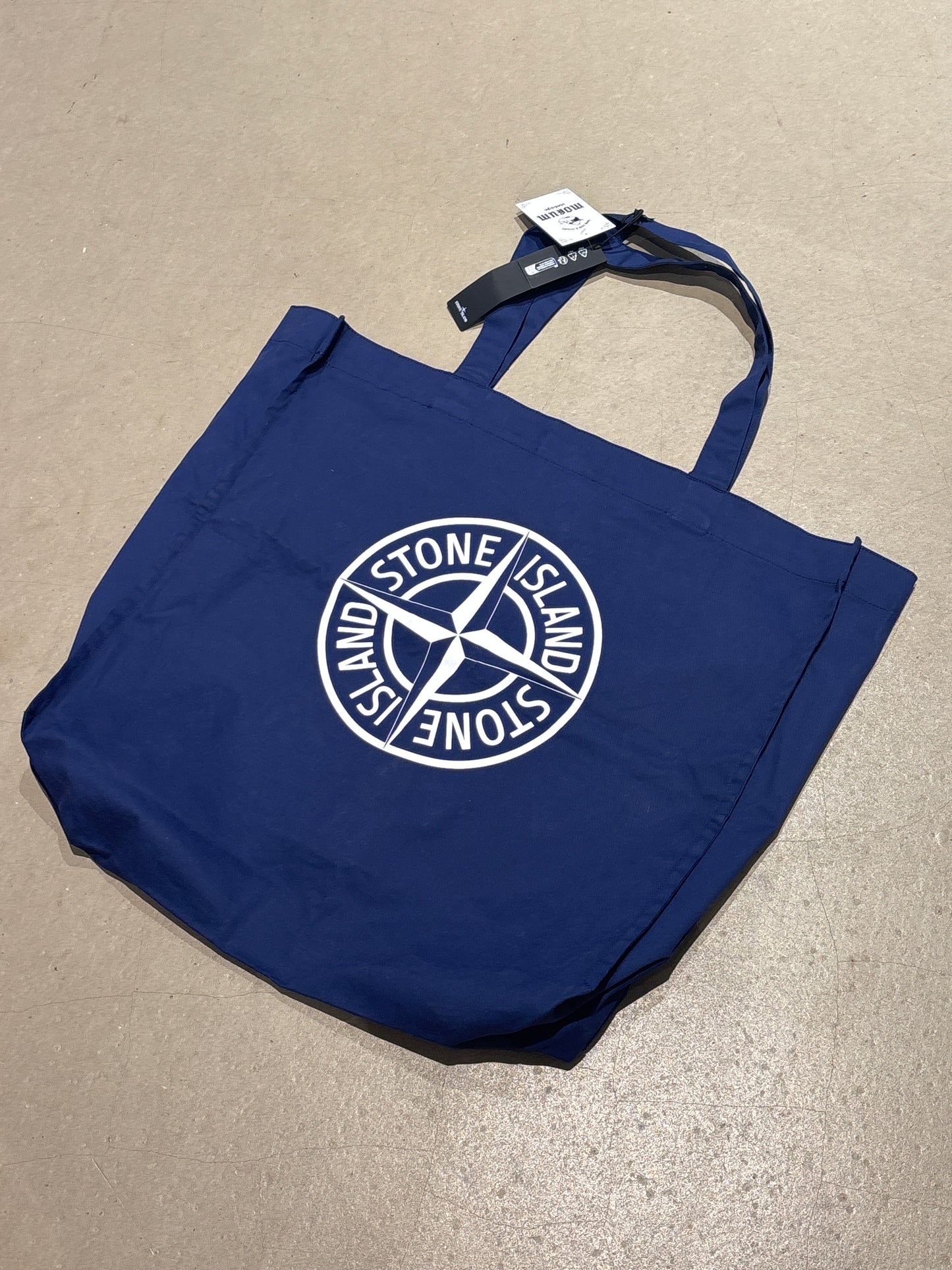 Stone Island Tote Bag Blue Nick Atkins And Matthew Burgess
