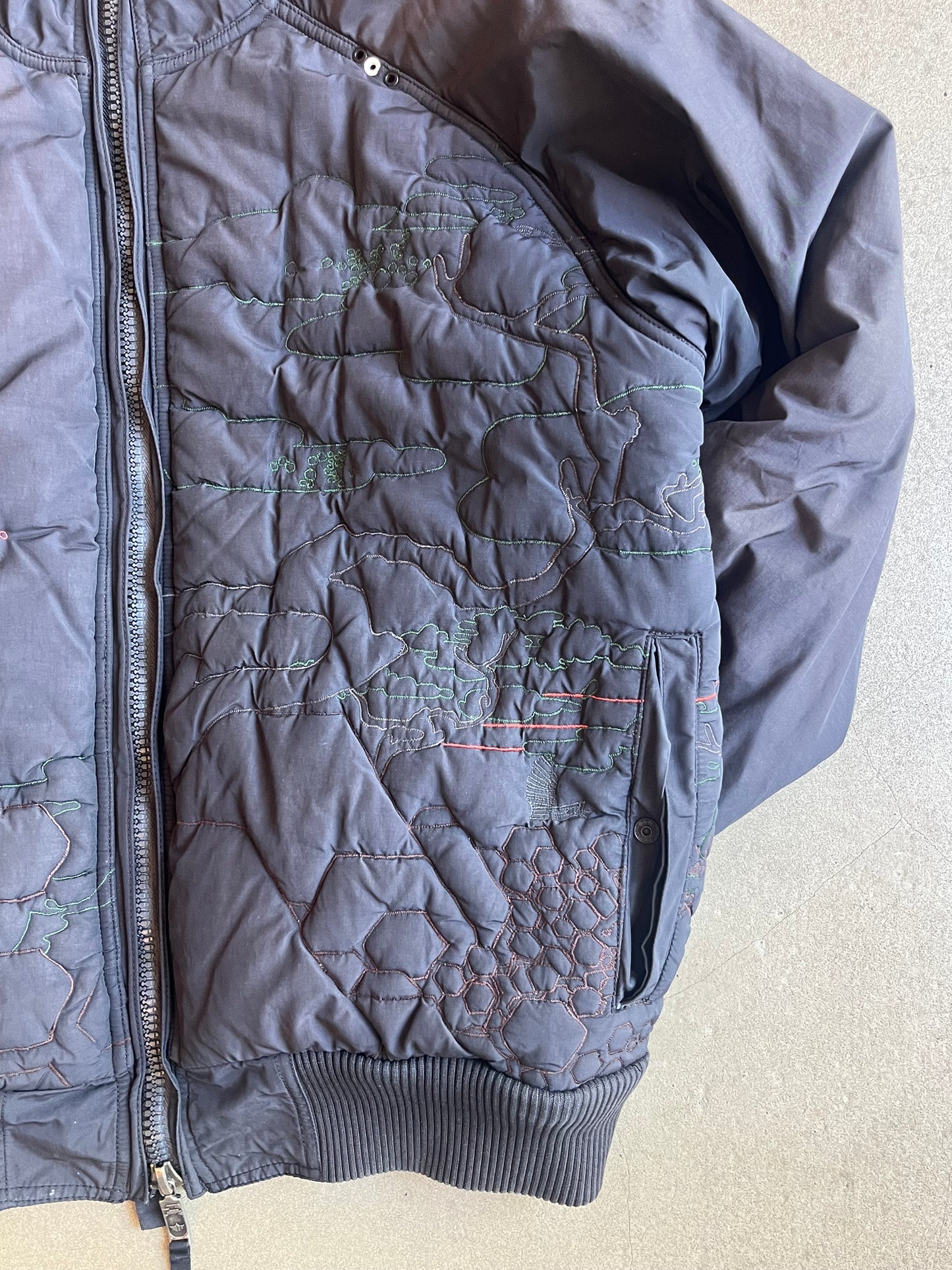 Maharishi Stitched Bomber Jacket Black Large