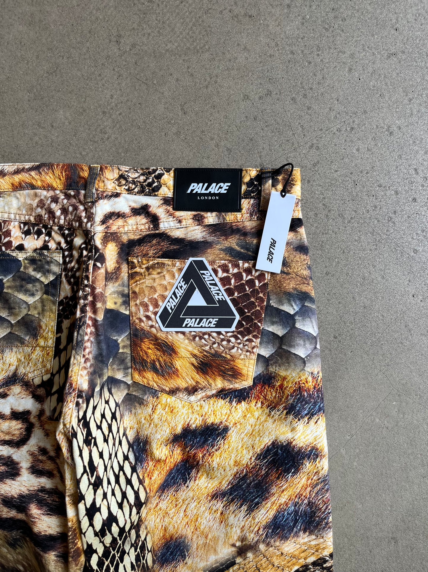 Palace Animal Print Jeans Yellow