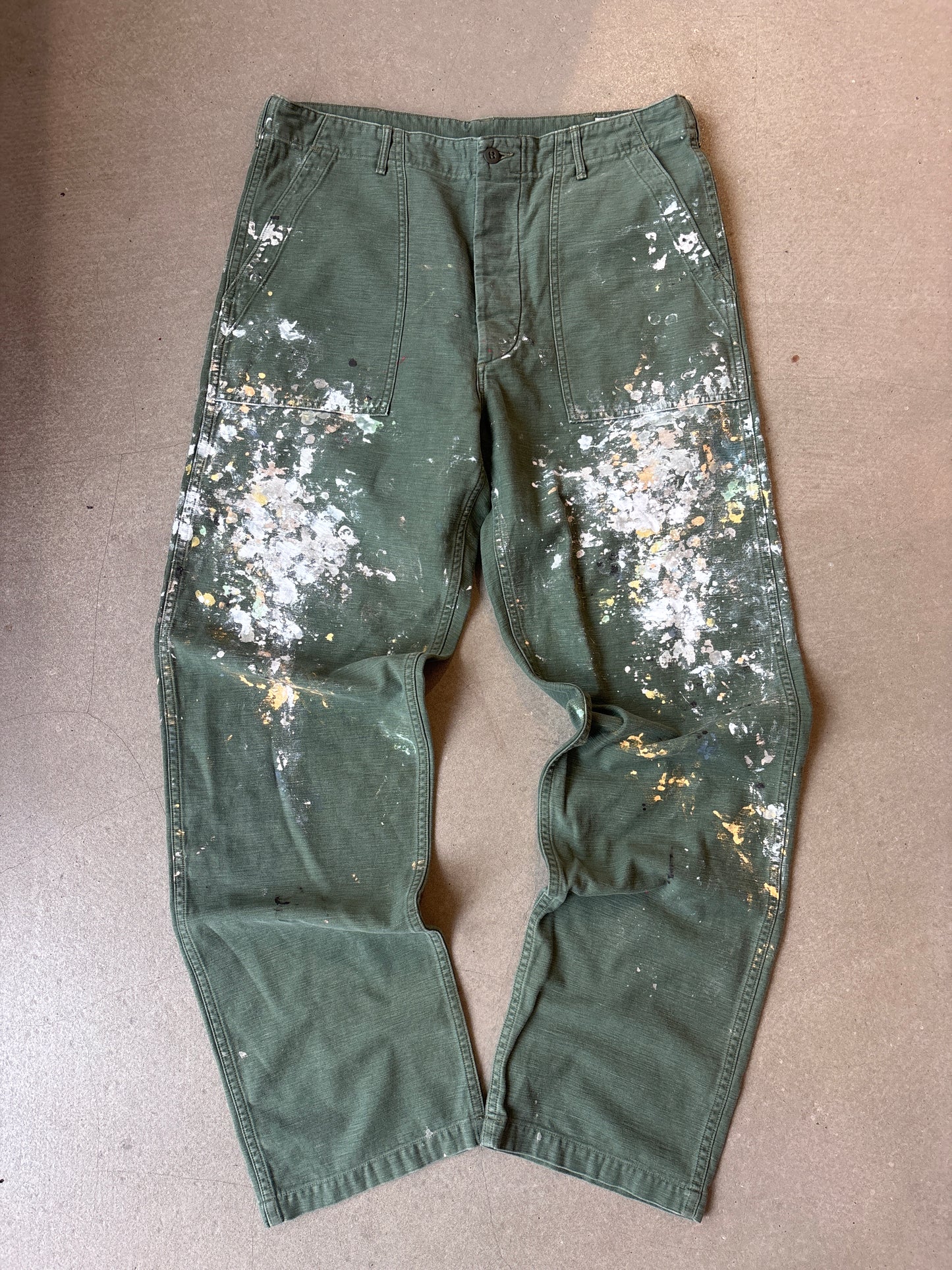 Orslow Painted Green Jeans XL