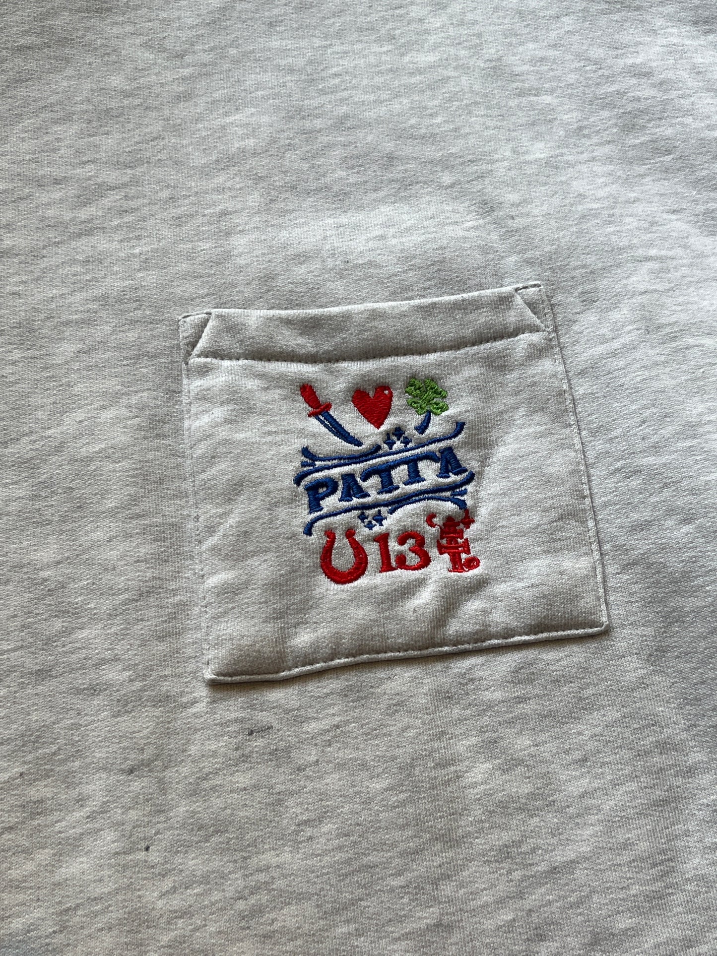 Patta Lucky Pocket Sweater Grey L