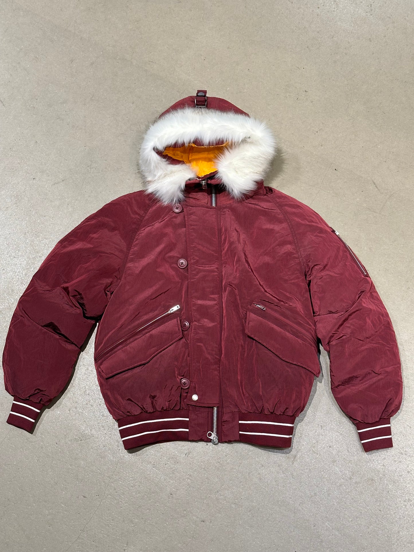 Palace P-2B Short Parka Burgundy