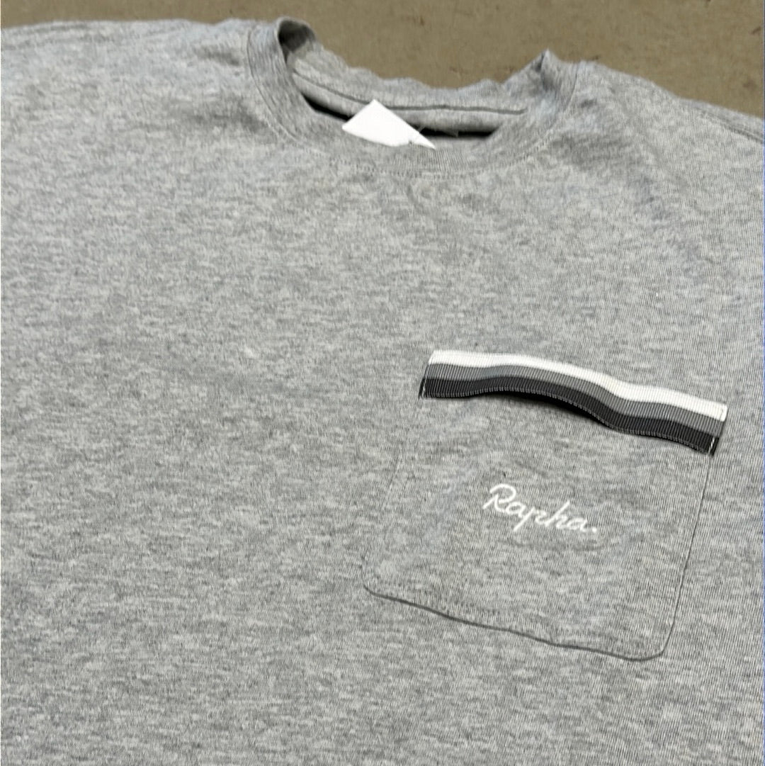 Rapha Basic Logo Pocket T-shirt Grijs Maat M