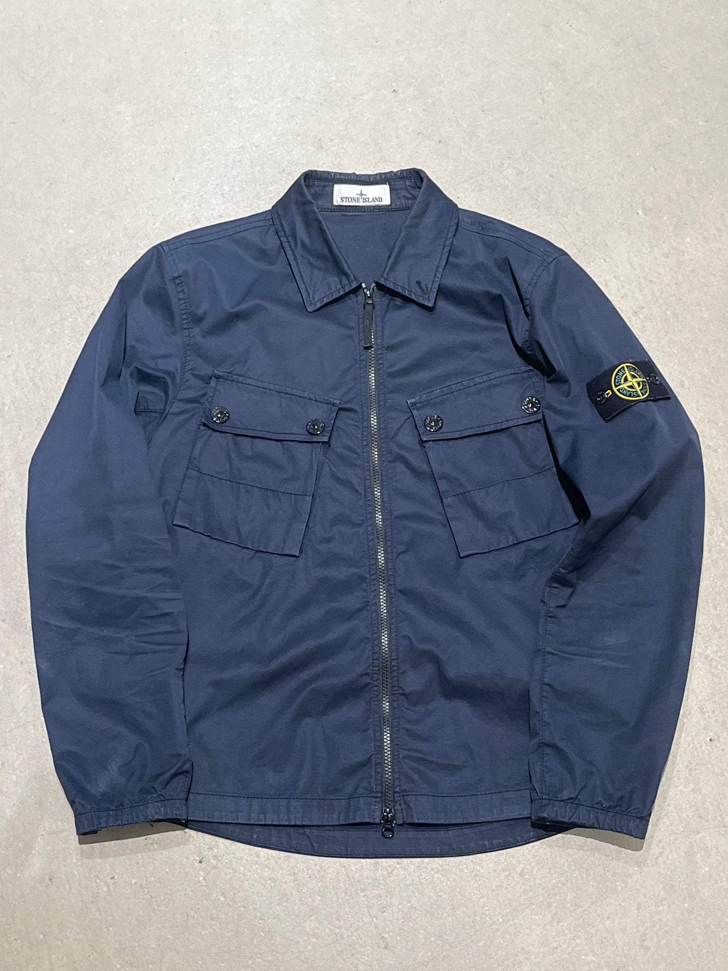 Stone Island Overshirt Zip Up Black S