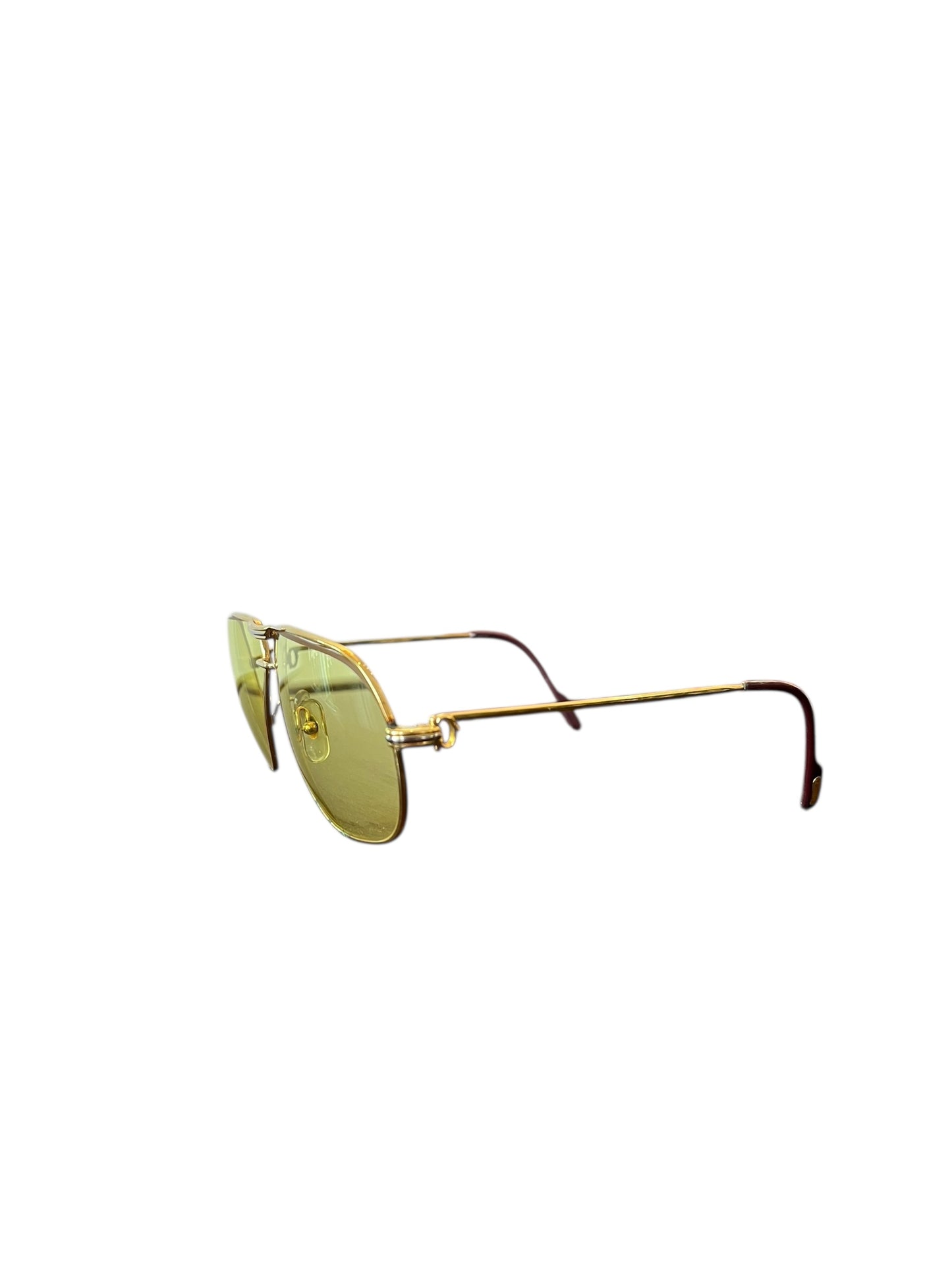 Vintage Cartier Sunglasses Yellow