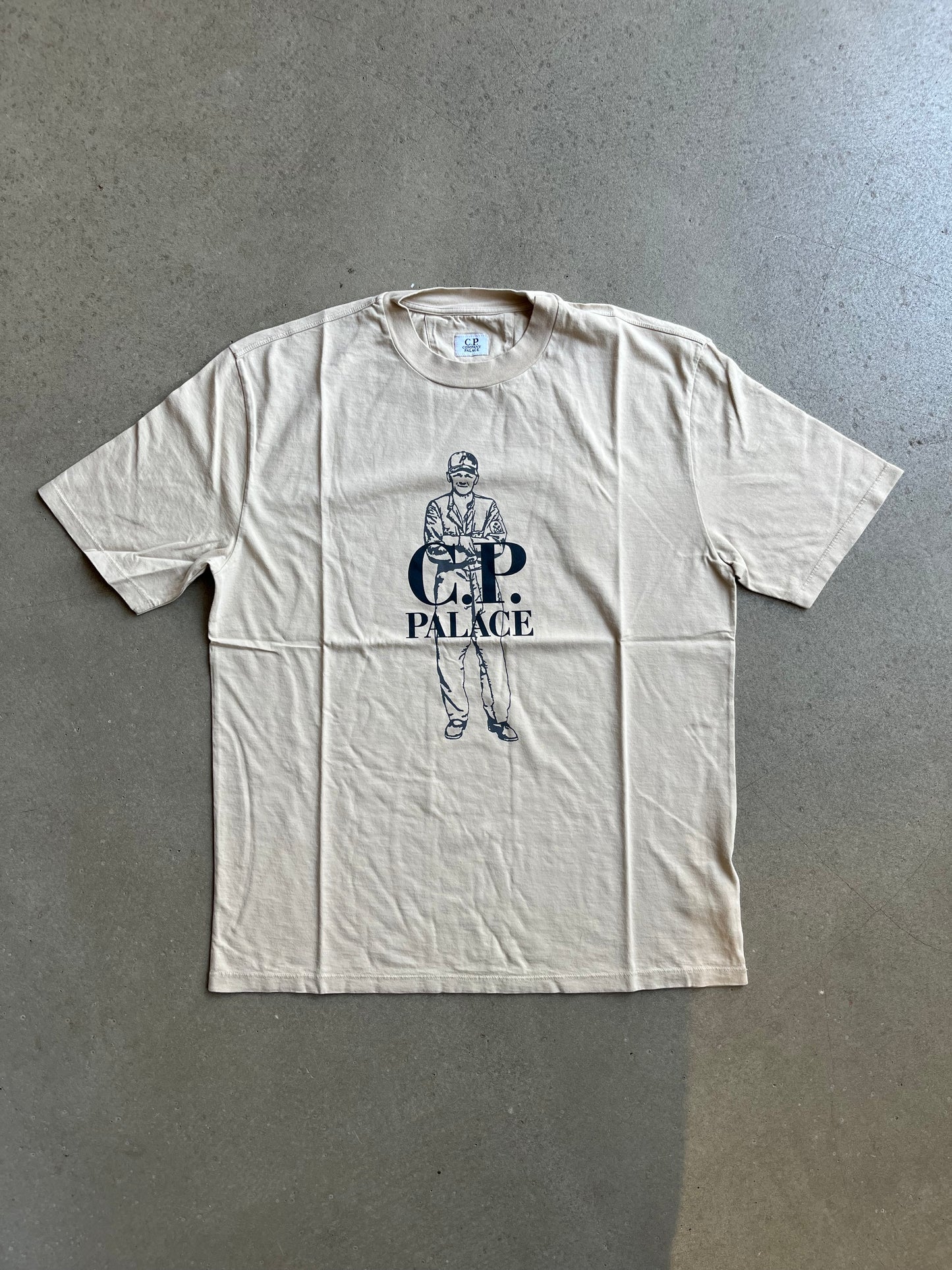 Palace X CP Company Original Logo Tee Brown