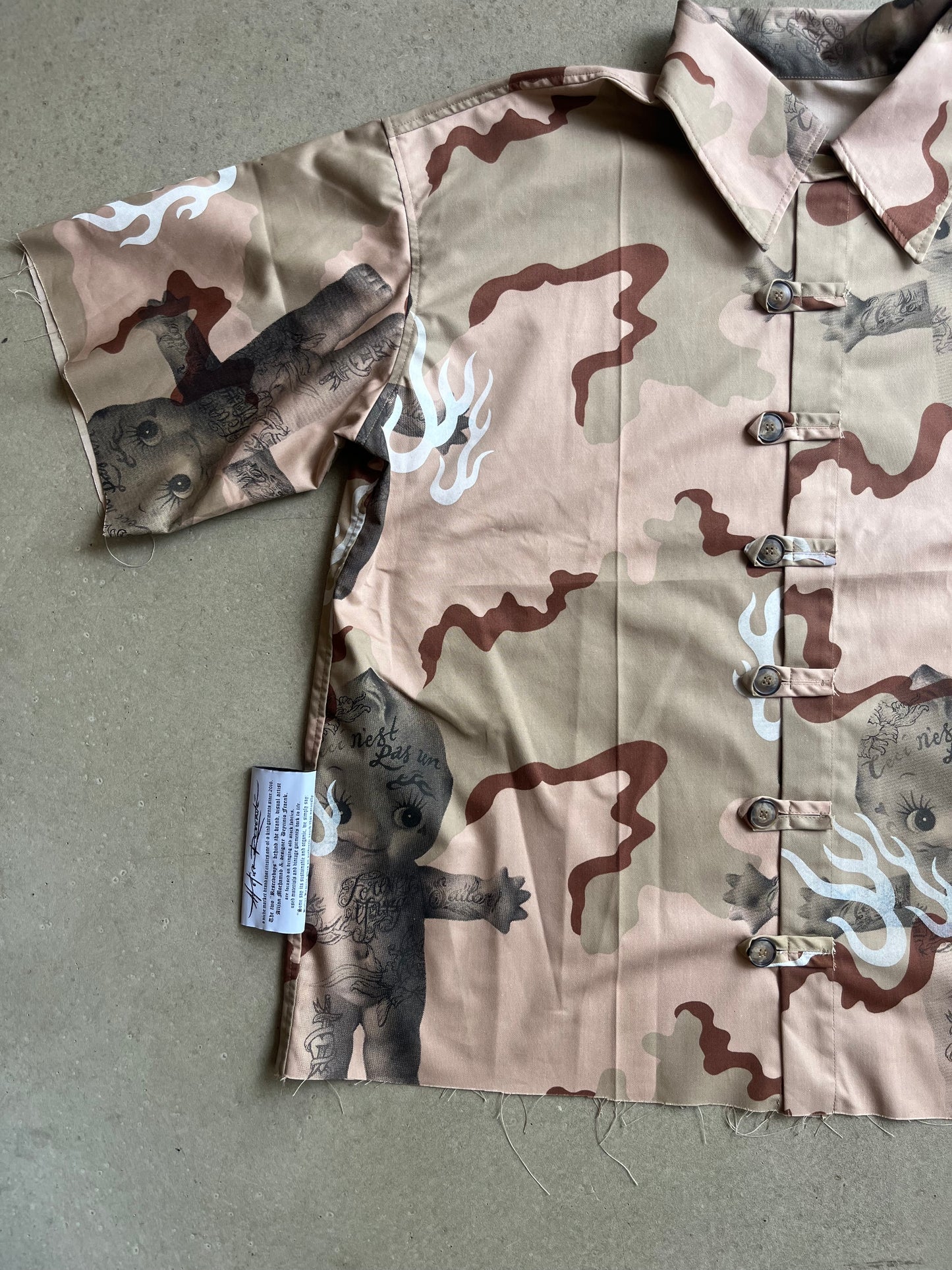 Atelier Reservé Camo Hawaii Shirt Desert Camo