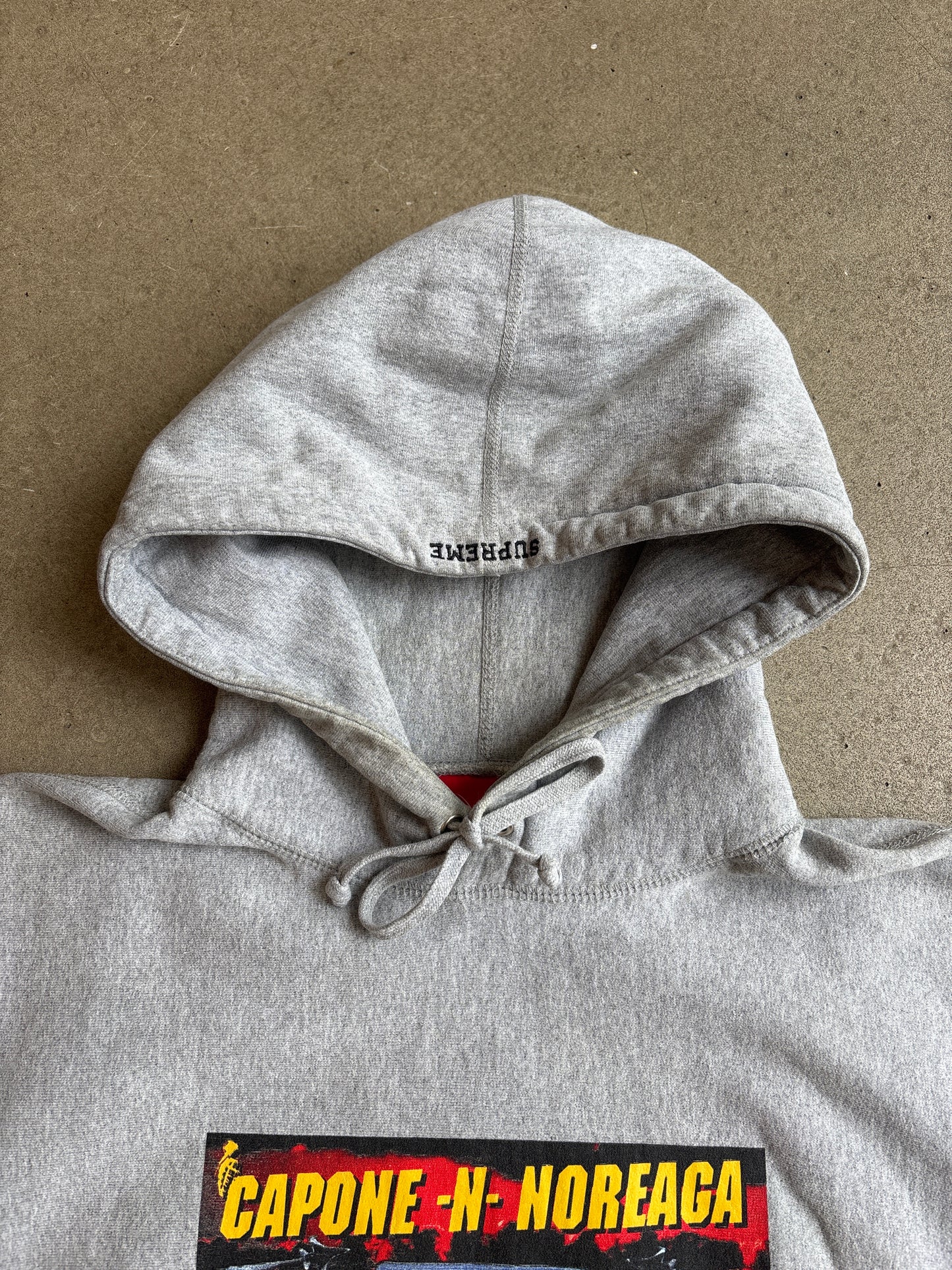 Supreme X Capone N Noreaga hoodie grey XL
