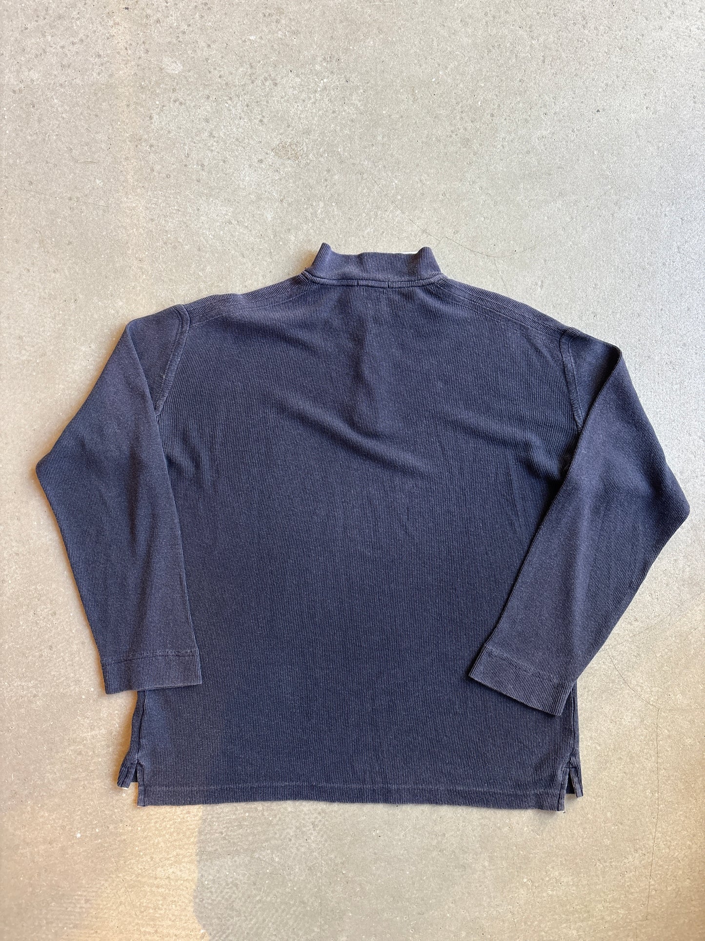 Vintage Stone Island Dyed Button Up Sweater Purple Large