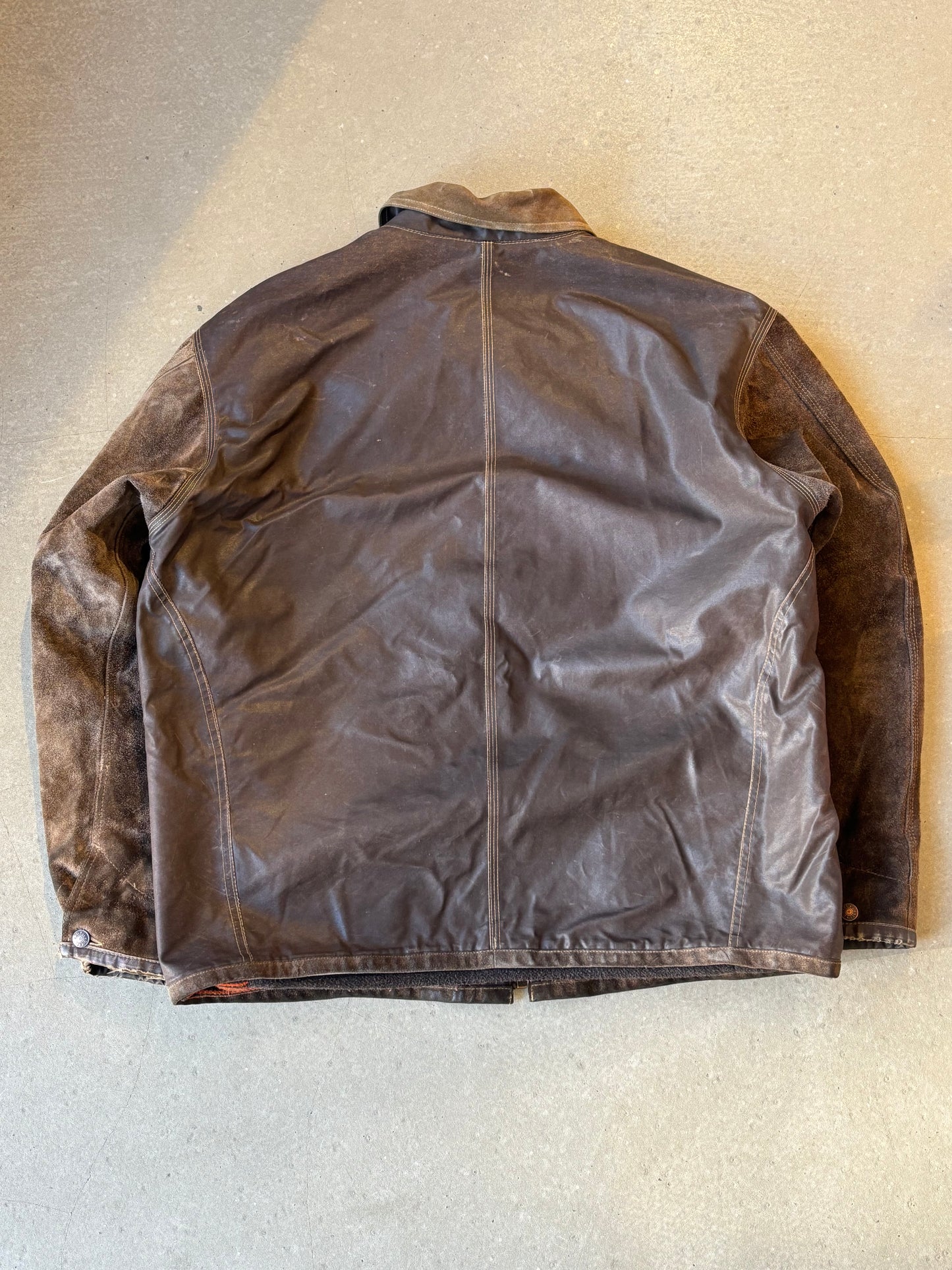 Diesel Suede Leather Jacket Brown XL