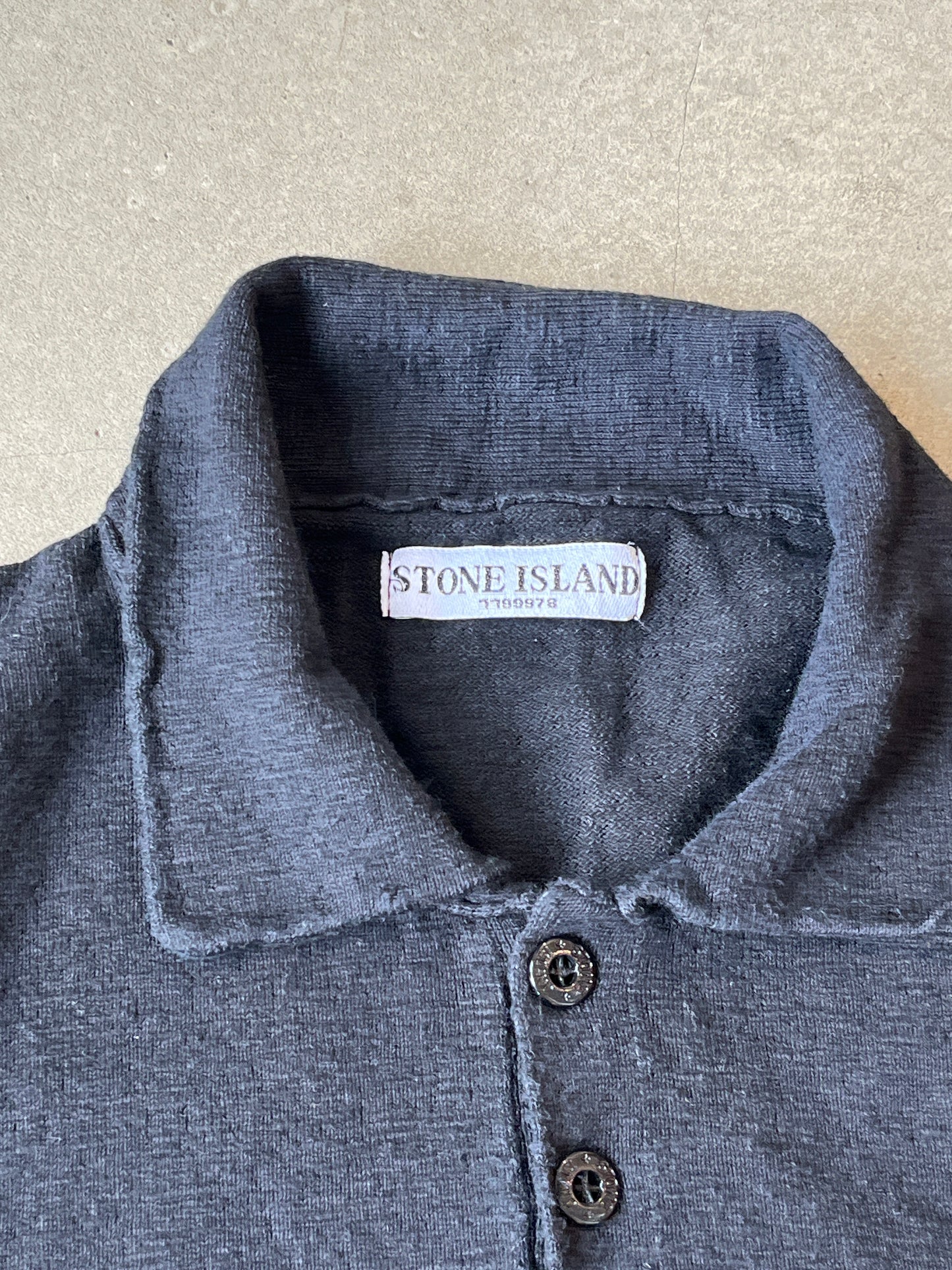 Stone Island Knitted Polo Shirt XL