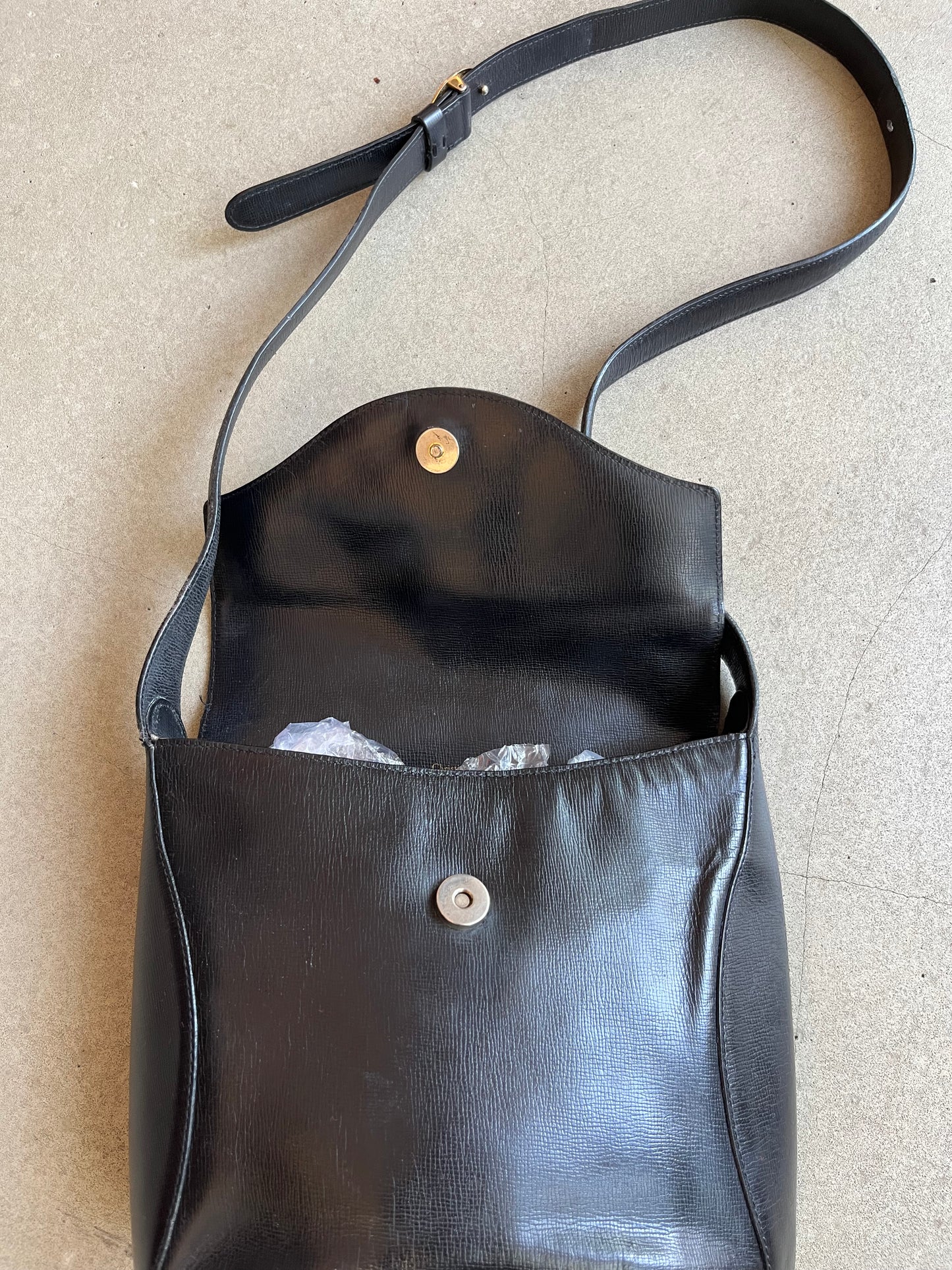 Christian Dior Leather Sling Bag Black