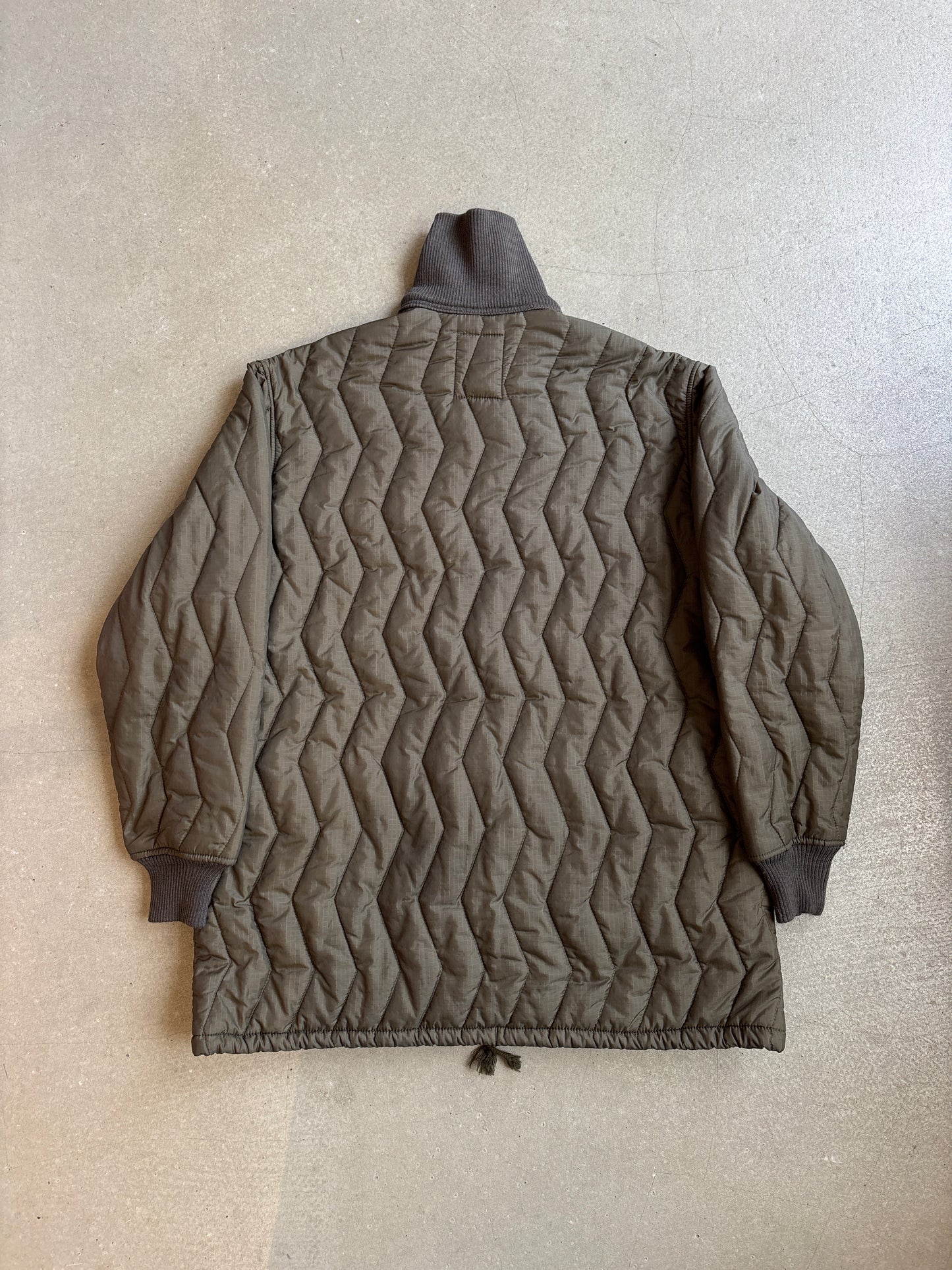 Vintage German Army Puffer Jacket Khaki XL
