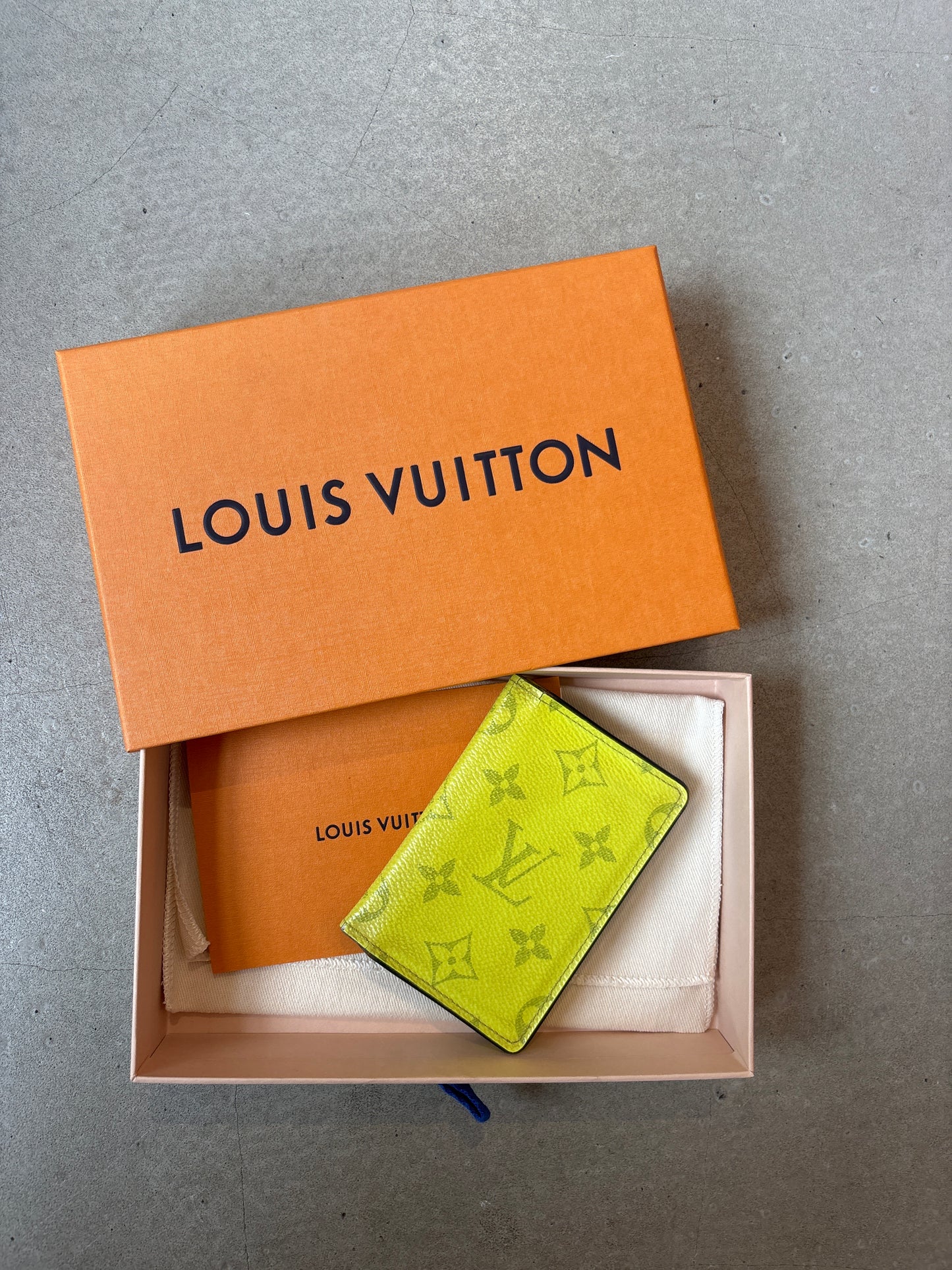 Louis Vuitton Taigarama Wallet Yellow