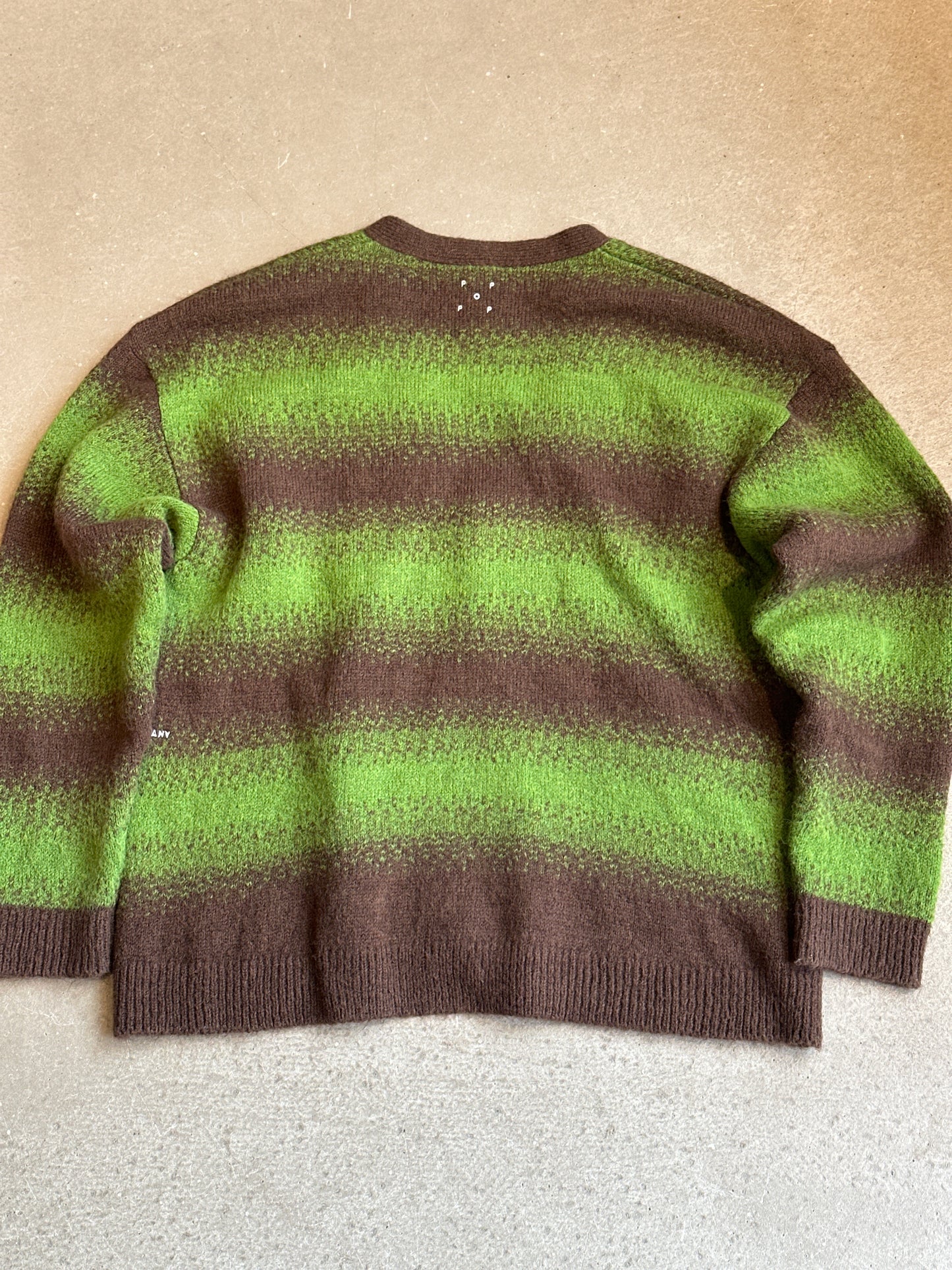 Pop Cardigan Size XL Green brown