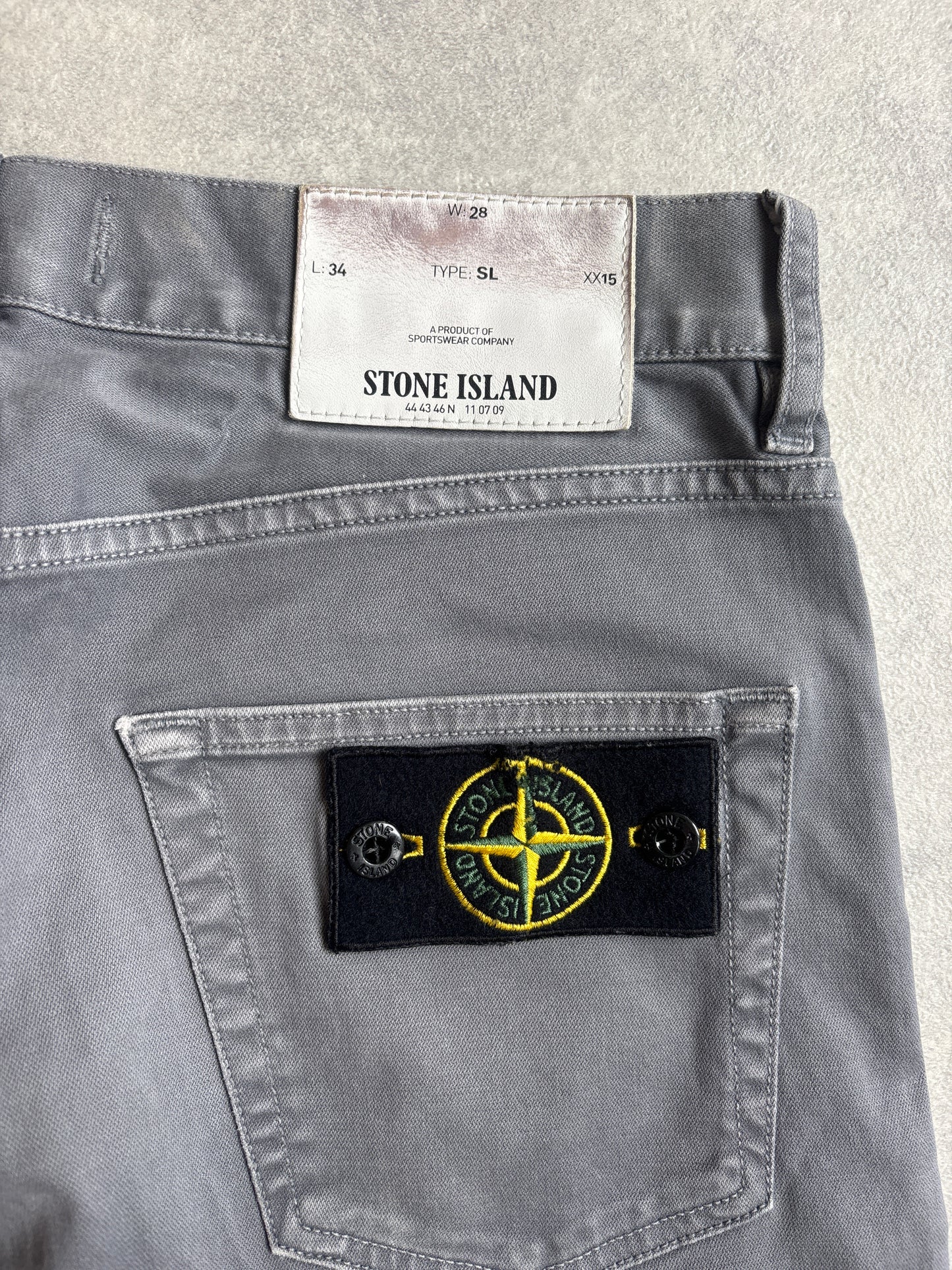 Stone Island Type SL Chino Grijs 28